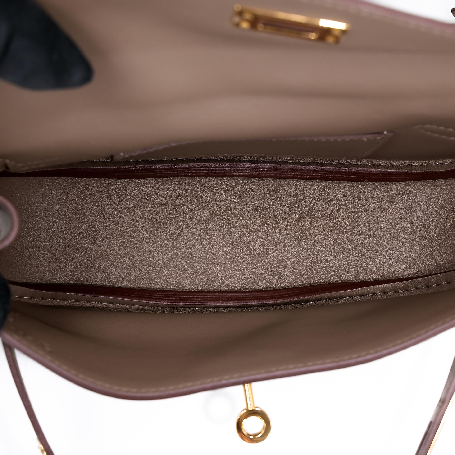 Very Good ( Rank A) HERMÈS Kelly Moove Etoupe (18) Swift Gold hardware B (2023) - 20