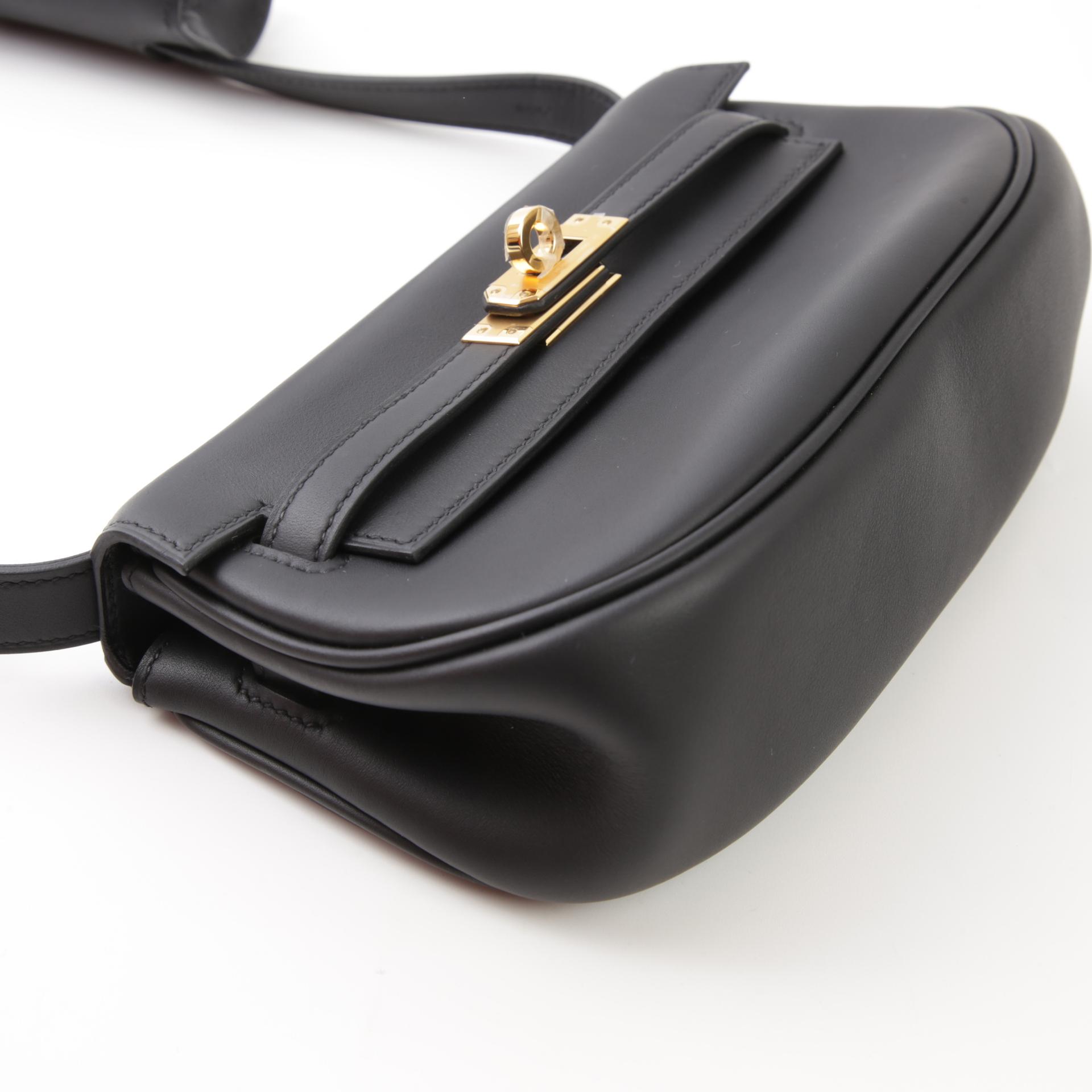 Brand New ( Rank N ) HERMÈS Kelly Moove Black (89) Swift Gold hardware W (2024) - 3