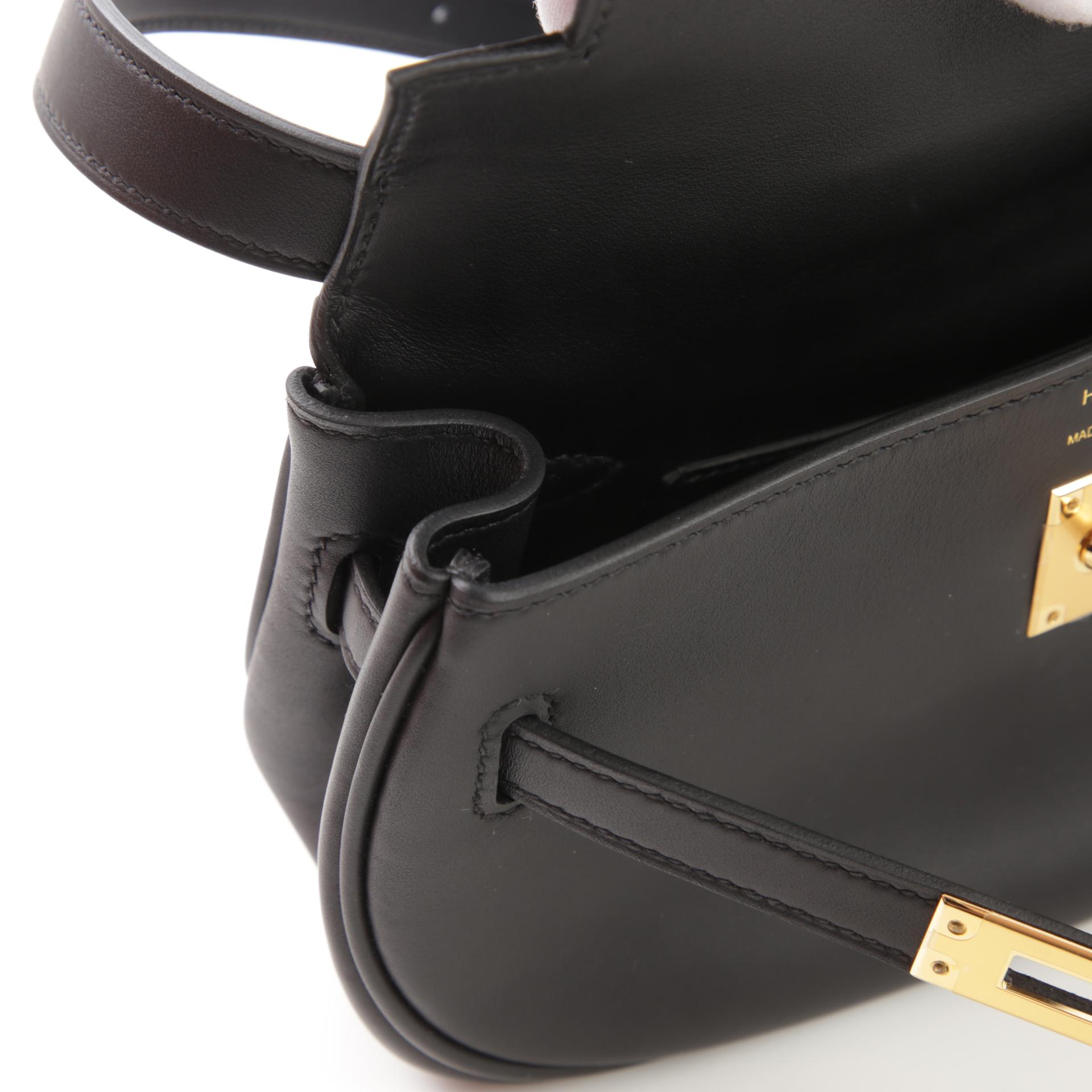 Brand New ( Rank N ) HERMÈS Kelly Moove Black (89) Swift Gold hardware W (2024) - 10