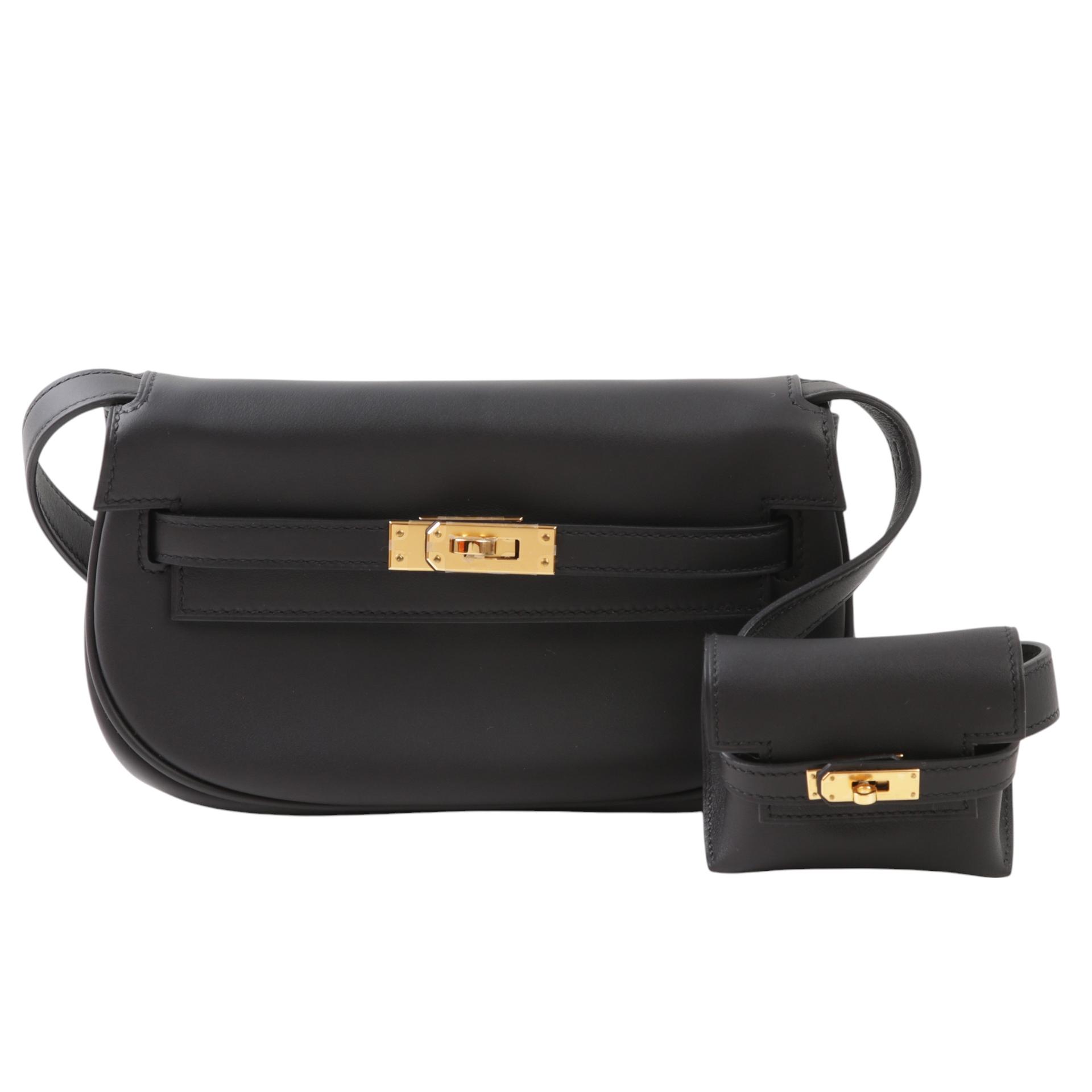Brand New ( Rank N ) HERMÈS Kelly Moove Black (89) Swift Gold hardware W (2024) - 1
