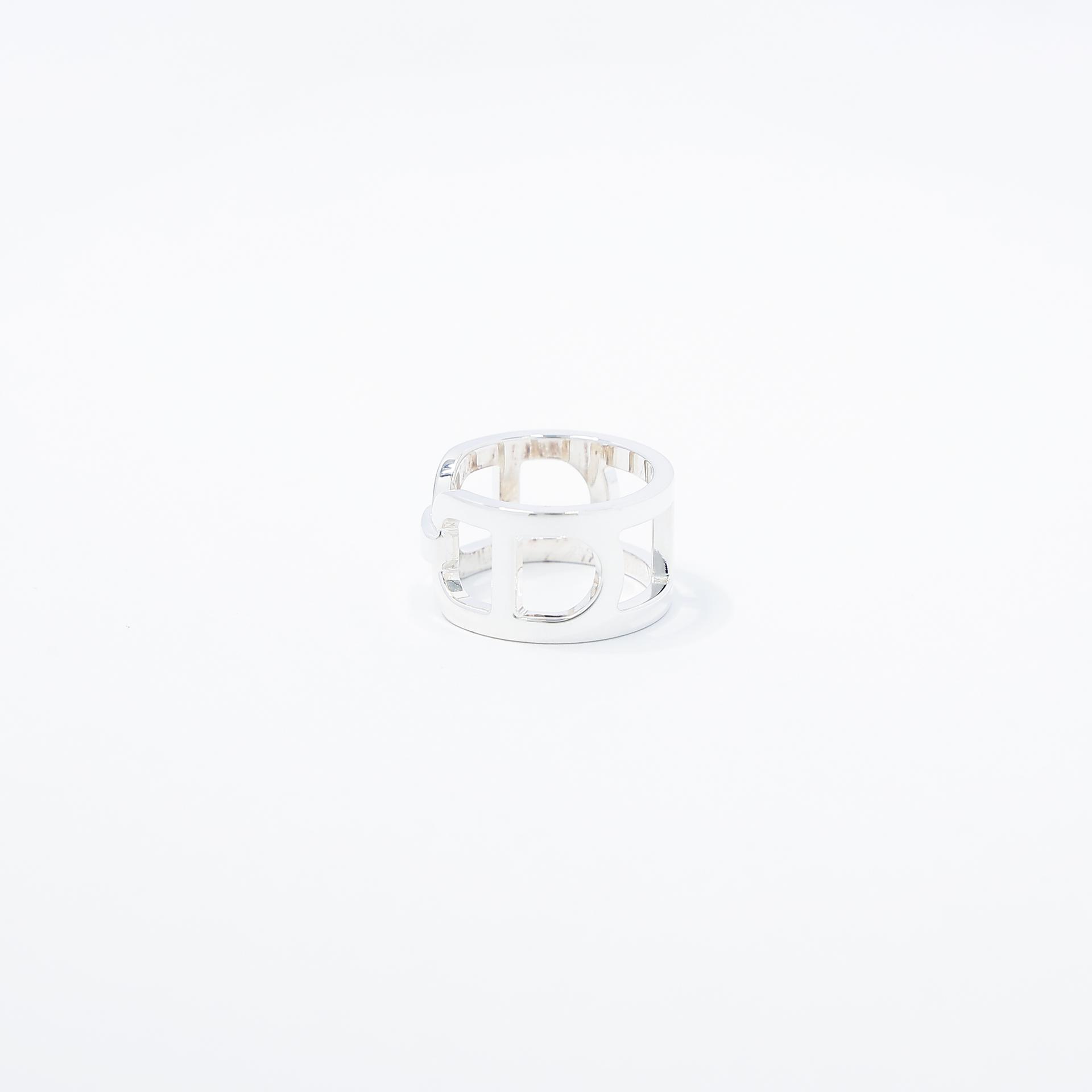 Brand New ( Rank N ) HERMÈS Ever Chain D'ancre Ring Silver Silver 925 - 2