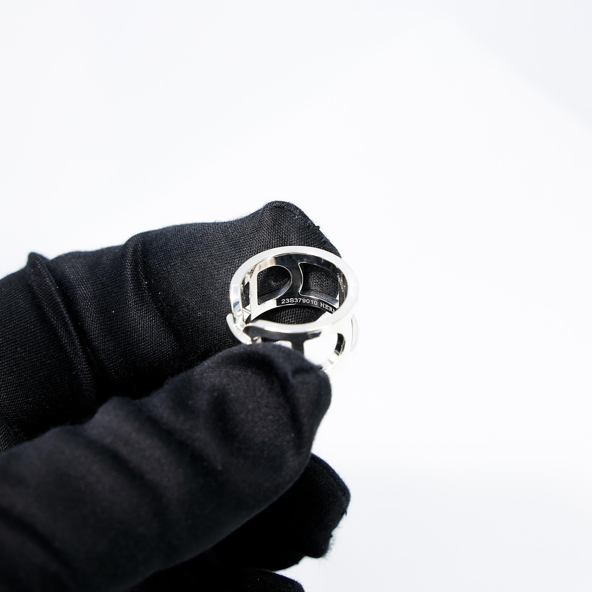 Brand New ( Rank N ) HERMÈS Ever Chain D'ancre Ring Silver Silver 925 - 4