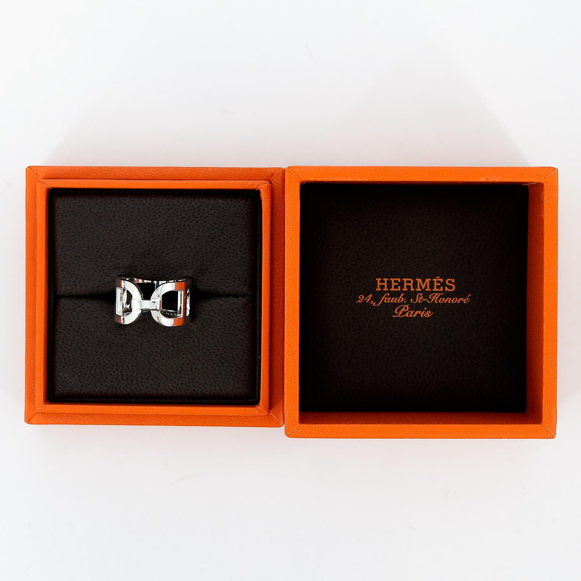 Brand New ( Rank N ) HERMÈS Ever Chain D'ancre Ring Silver Silver 925 - 8