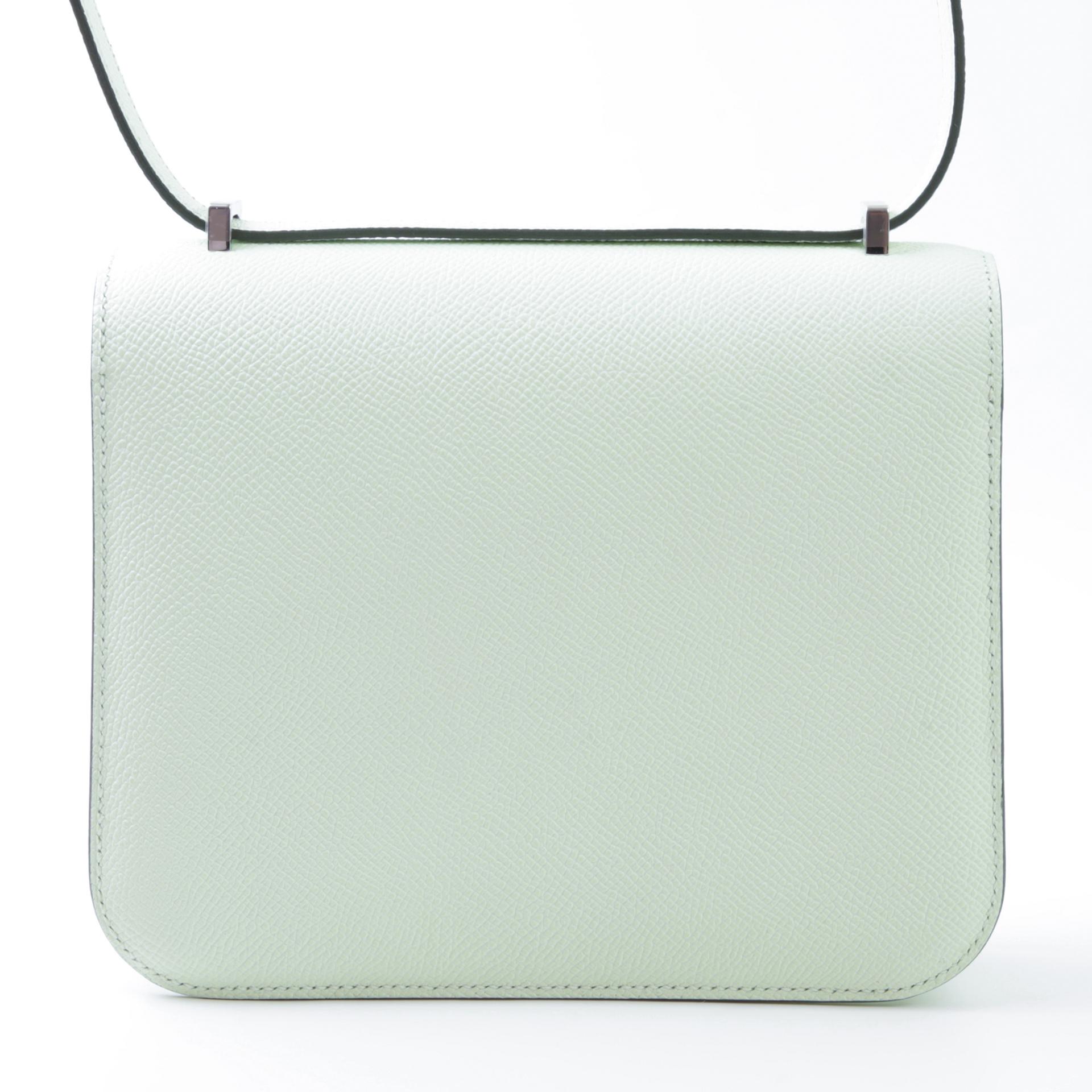Unused ( Rank NS ) HERMÈS Constance Mini Vert Fizz (0S) Epsom Enamel hardware W (2024) - 2