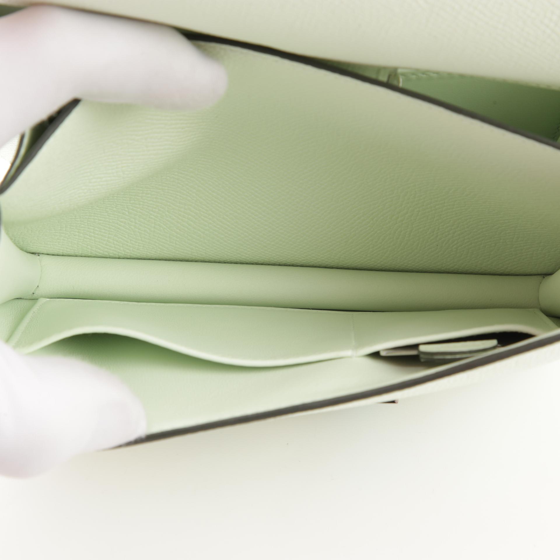 Unused ( Rank NS ) HERMÈS Constance Mini Vert Fizz (0S) Epsom Enamel hardware W (2024) - 14