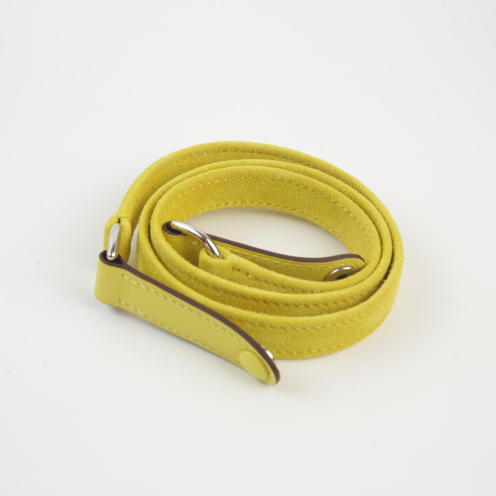 Brand New ( Rank N ) HERMÈS Kelly Elan Jaune de Naples (9O) Doblis Suede Palladium hardware W (2024) - 4