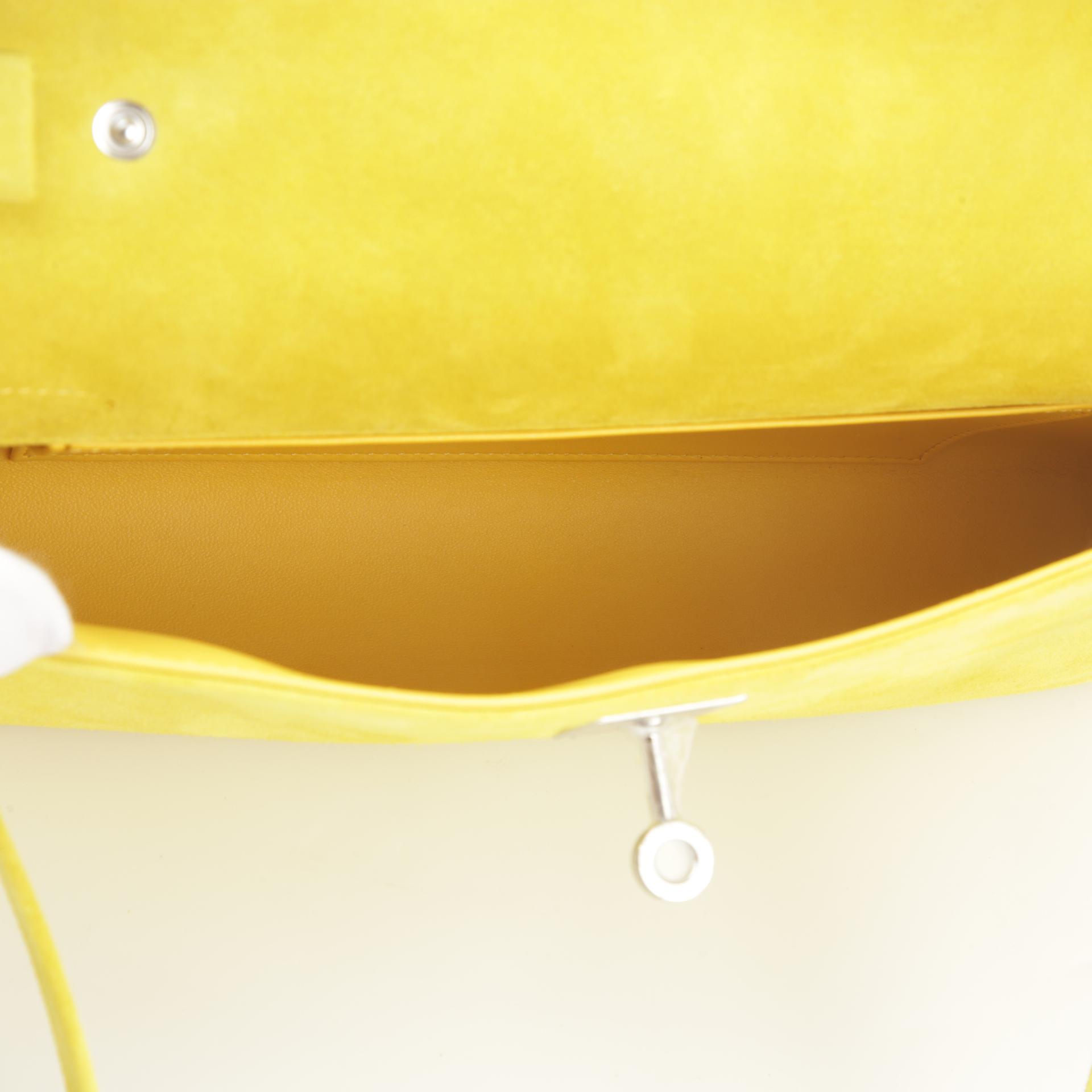 Brand New ( Rank N ) HERMÈS Kelly Elan Jaune de Naples (9O) Doblis Suede Palladium hardware W (2024) - 5