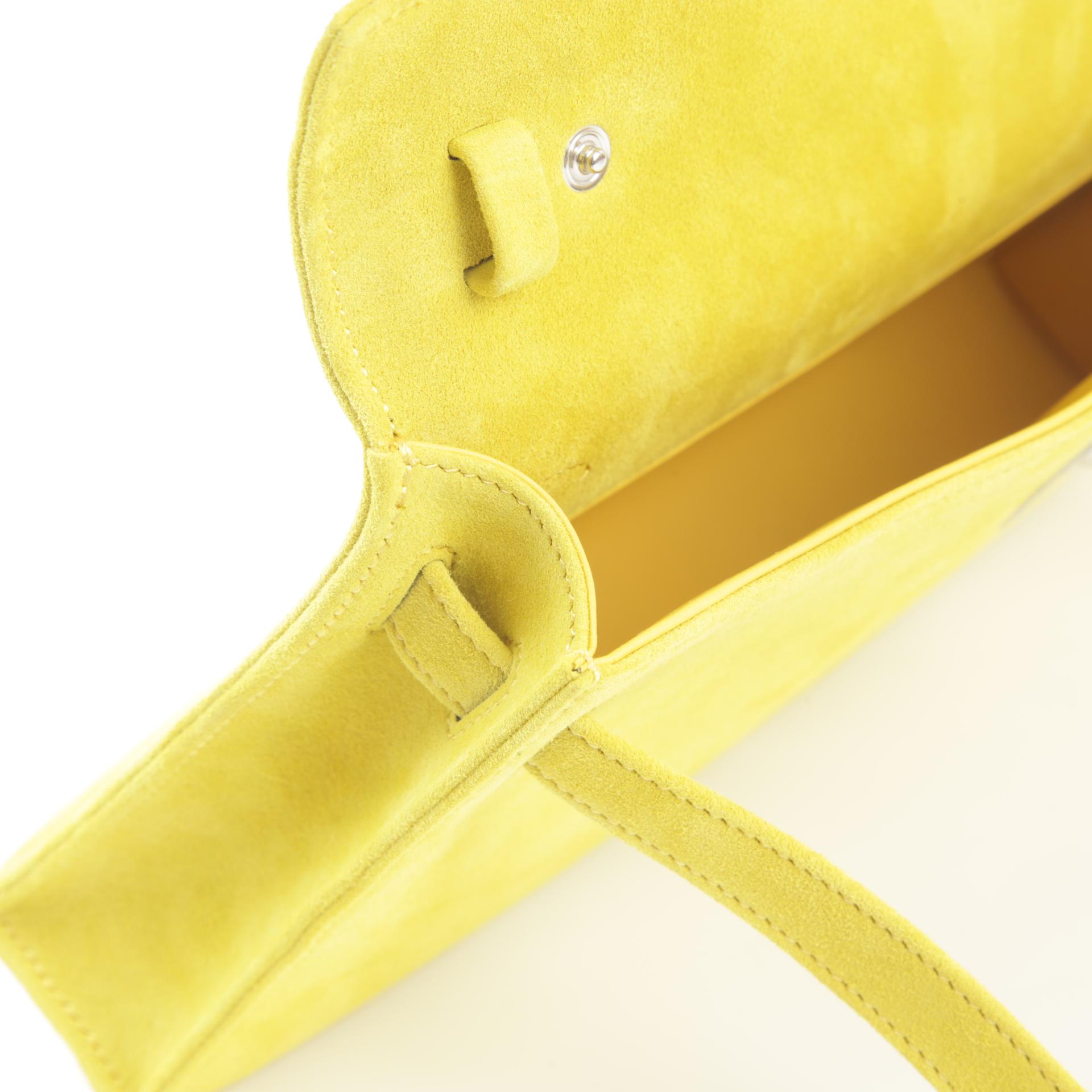 Brand New ( Rank N ) HERMÈS Kelly Elan Jaune de Naples (9O) Doblis Suede Palladium hardware W (2024) - 7