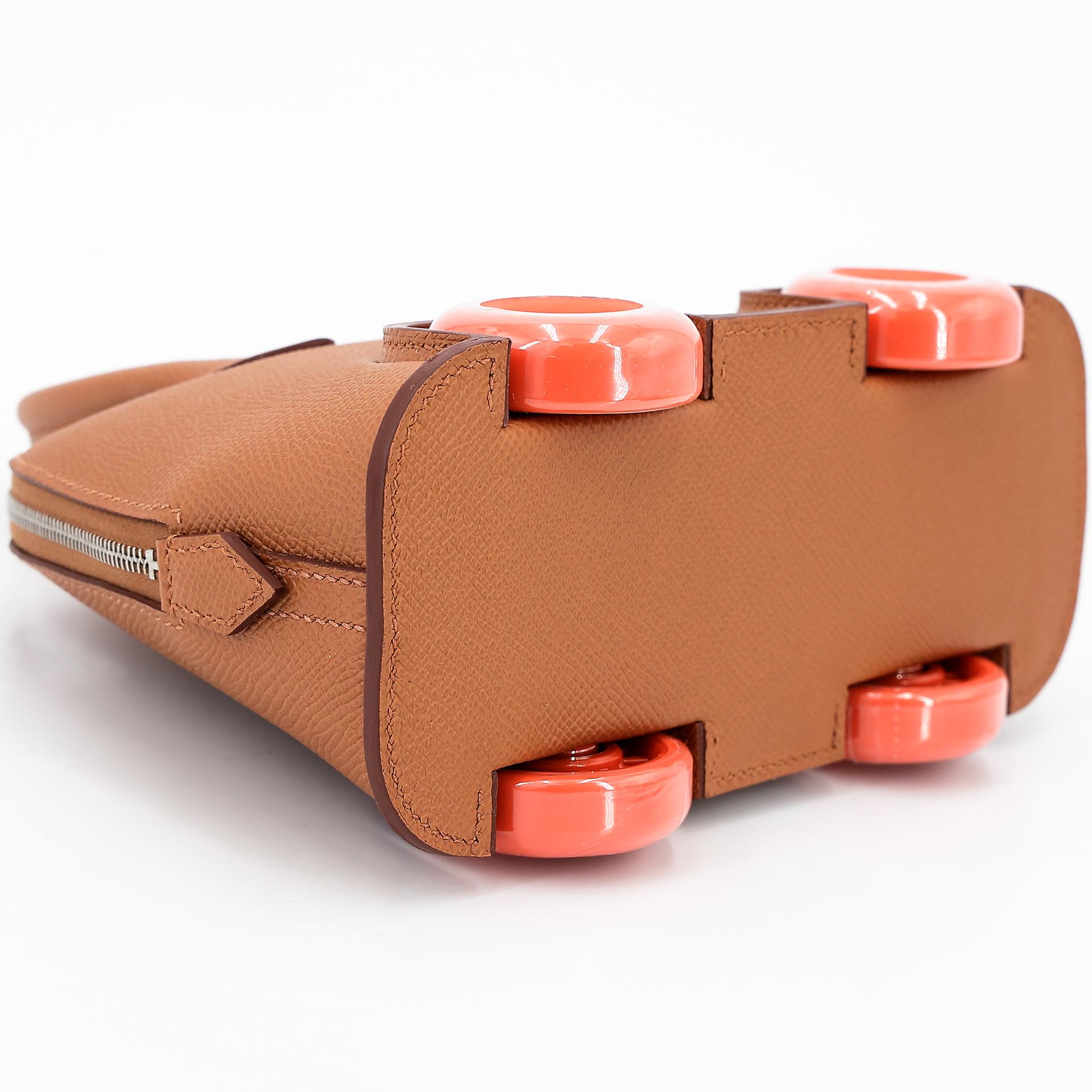 Brand New ( Rank N ) HERMÈS Limited Edition Bolide On Wheels Gold (37) Epsom Palladium hardware W (2024) - 7