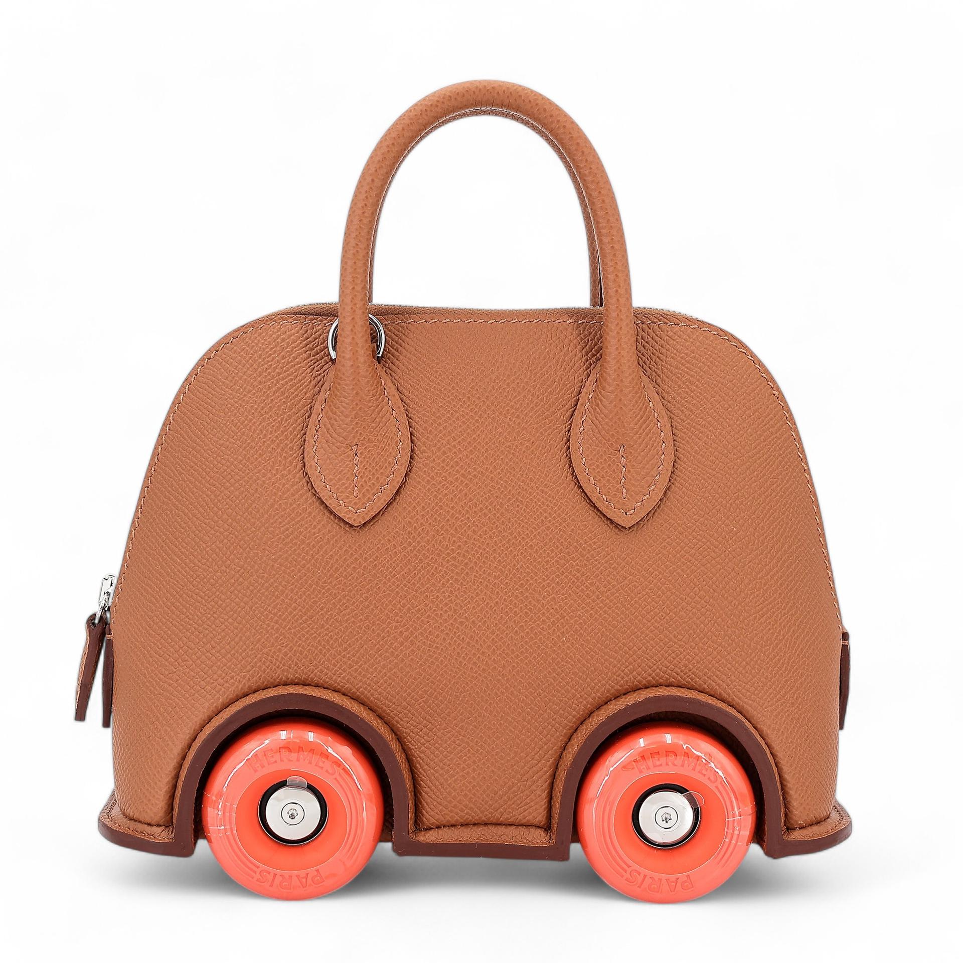 Brand New ( Rank N ) HERMÈS Limited Edition Bolide On Wheels Gold (37) Epsom Palladium hardware W (2024) - 1