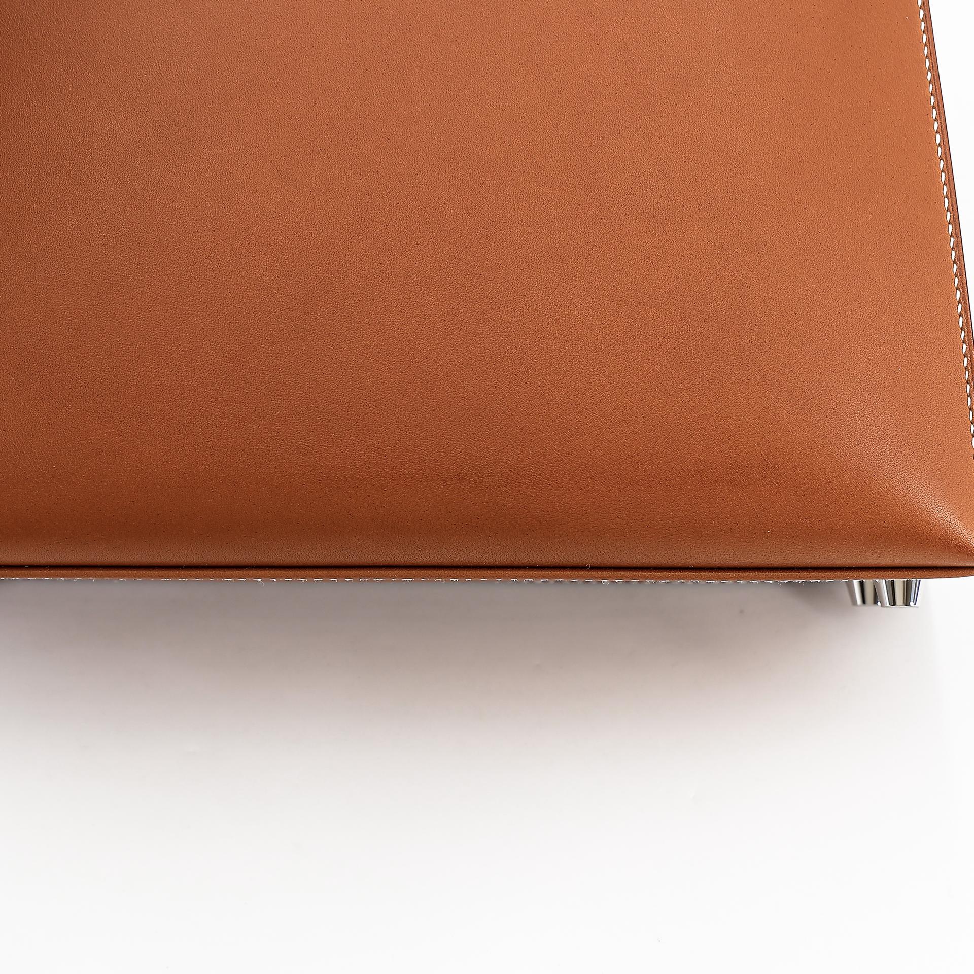 Unused ( Rank NS ) HERMÈS Kelly 25 Sellier Fauve (34) Barenia Palladium hardware Y (2020) - 9