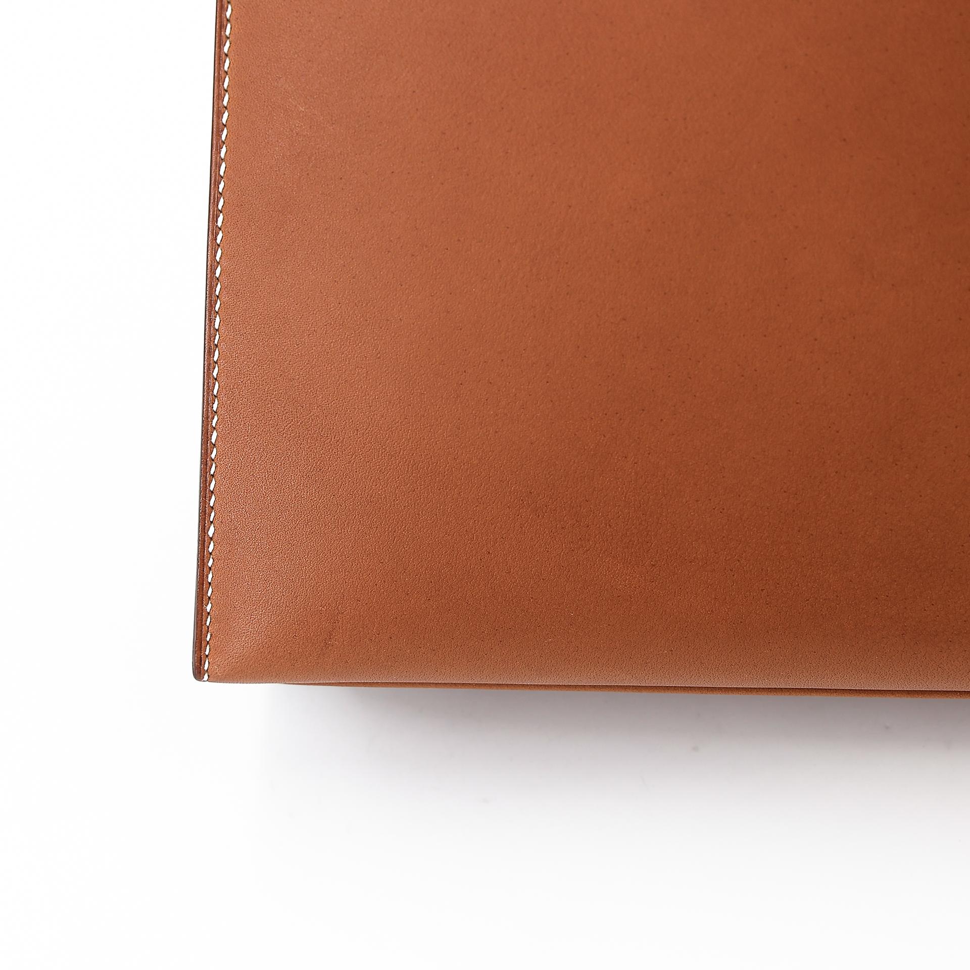 Unused ( Rank NS ) HERMÈS Kelly 25 Sellier Fauve (34) Barenia Palladium hardware Y (2020) - 10