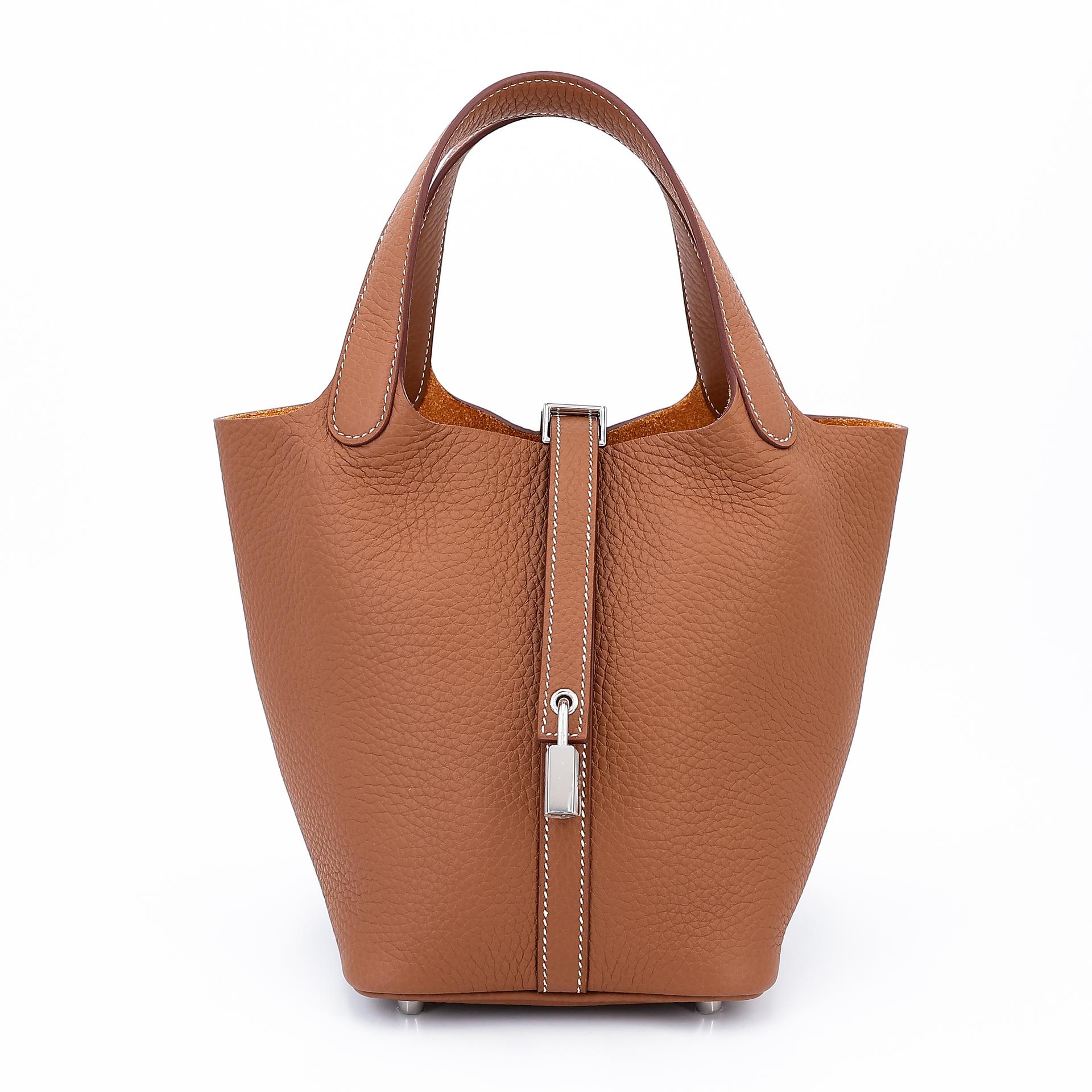 Brand New ( Rank N ) HERMÈS Picotin Lock PM Gold (37) Clemence Palladium hardware W (2024) - 1