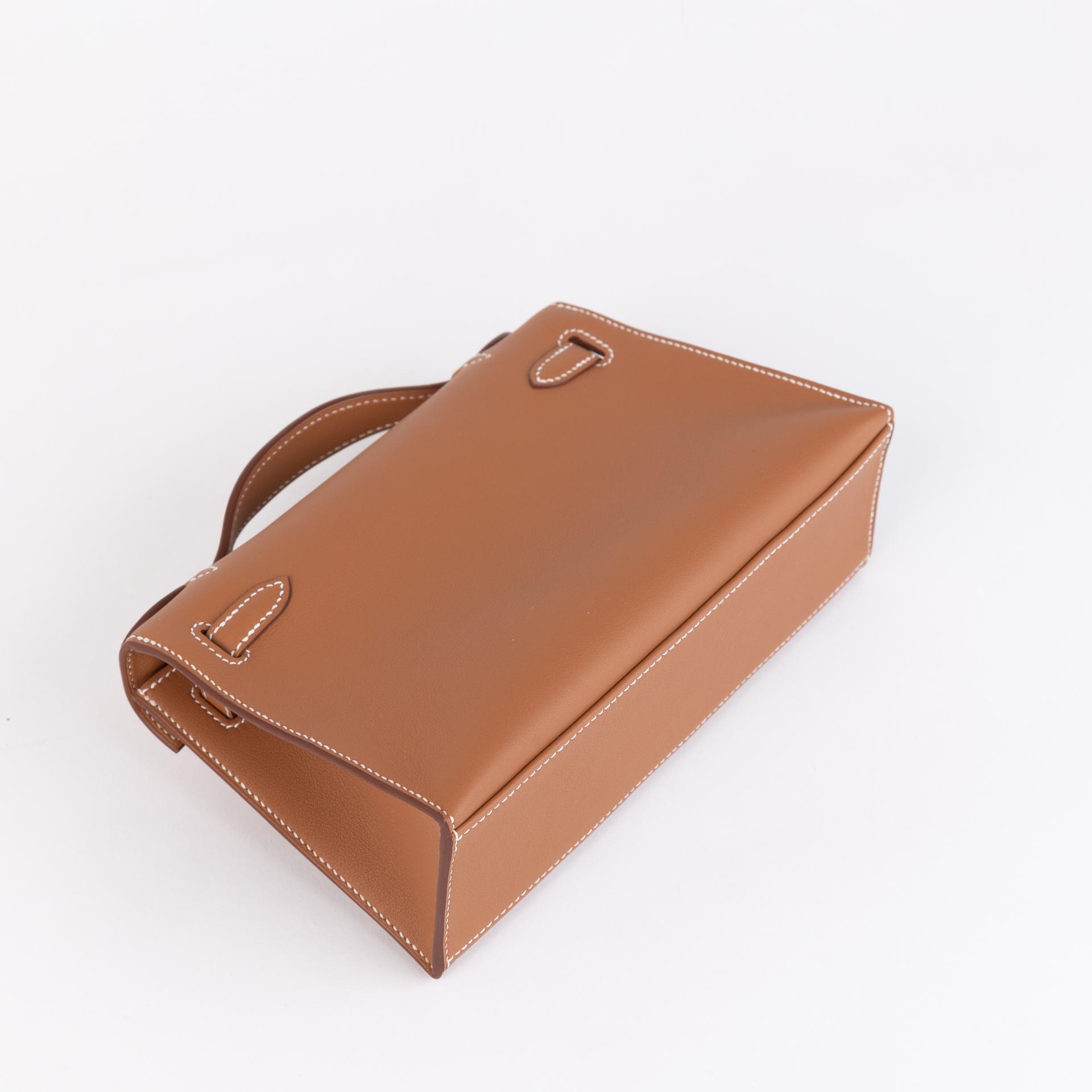 Unused ( Rank NS ) HERMÈS Kelly Pochette Gold (37) Swift Gold hardware B (2023) - 6