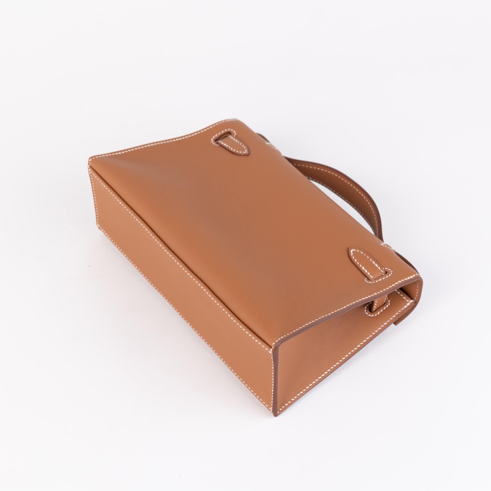 Unused ( Rank NS ) HERMÈS Kelly Pochette Gold (37) Swift Gold hardware B (2023) - 7