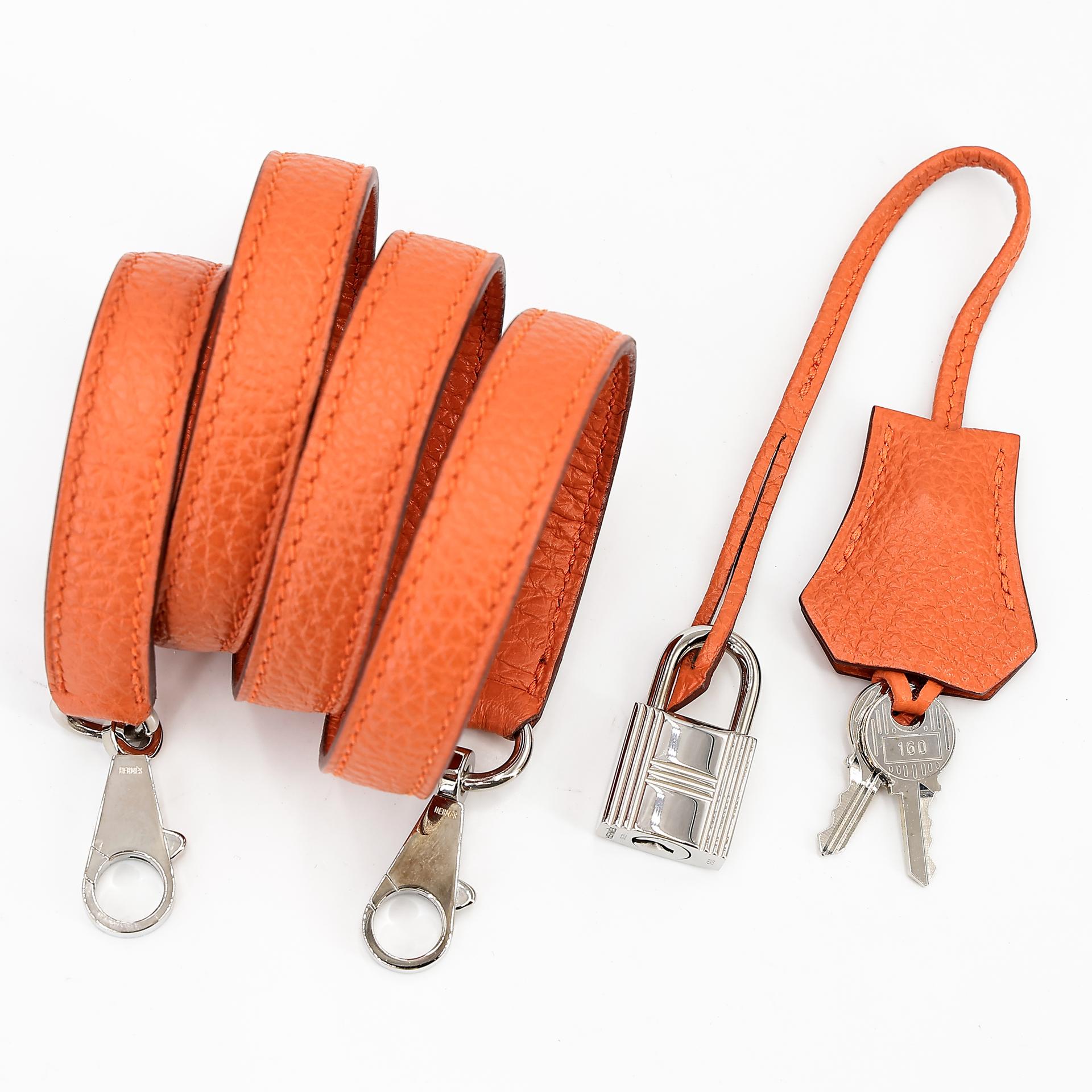 Very Good ( Rank A) HERMÈS Kelly 32 Potiron (5F) Clemence Palladium hardware Square Q (2013) - 25