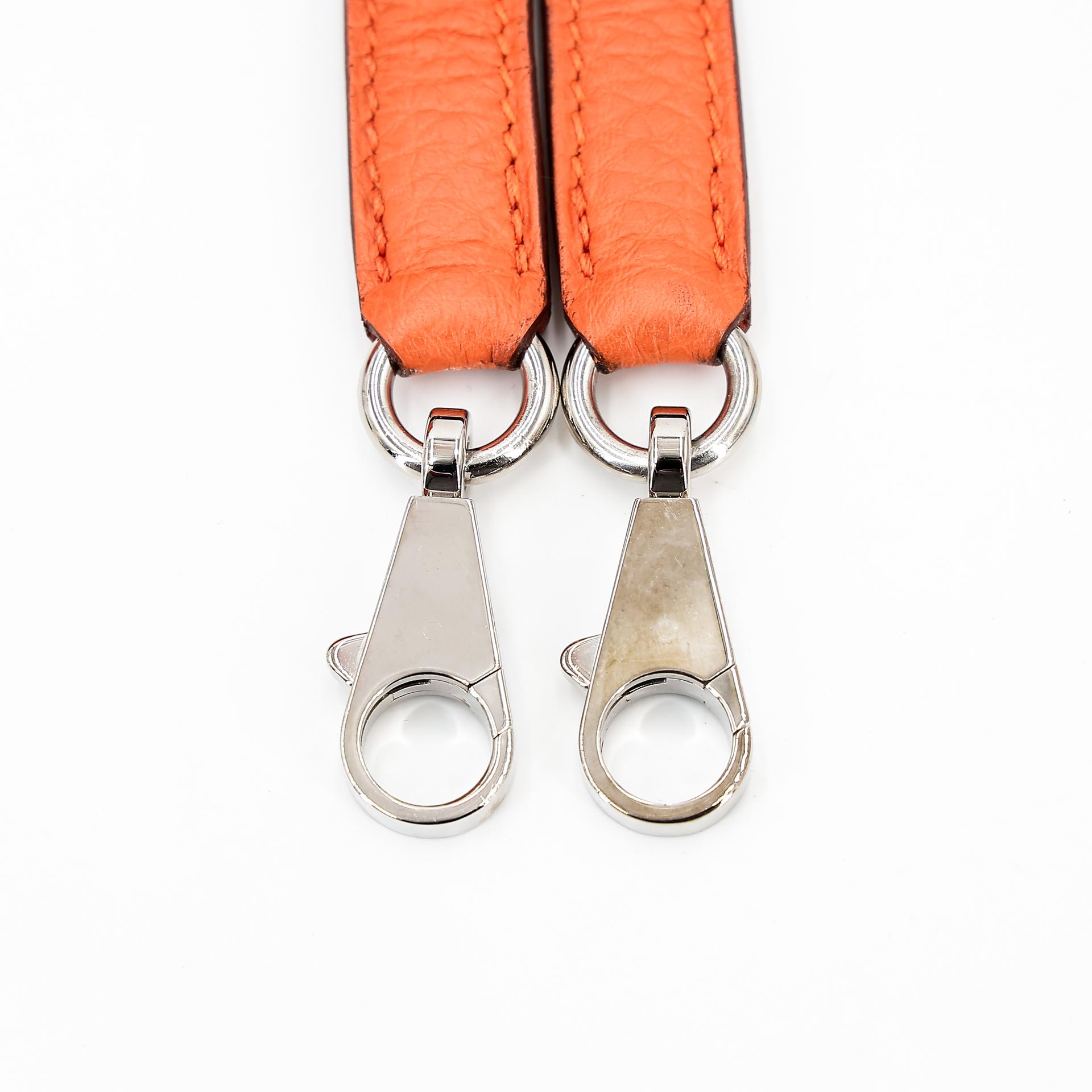 Very Good ( Rank A) HERMÈS Kelly 32 Potiron (5F) Clemence Palladium hardware Square Q (2013) - 29