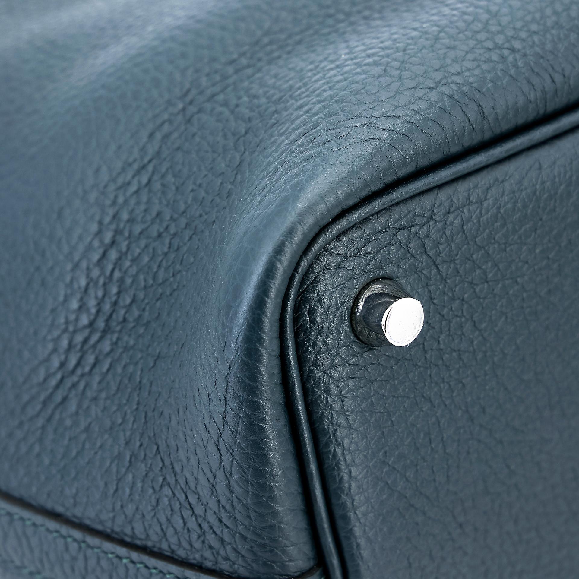 Unused ( Rank NS ) HERMÈS Picotin Lock PM Vert Cypress (6O) Clemence Palladium hardware Z (2021) - 10