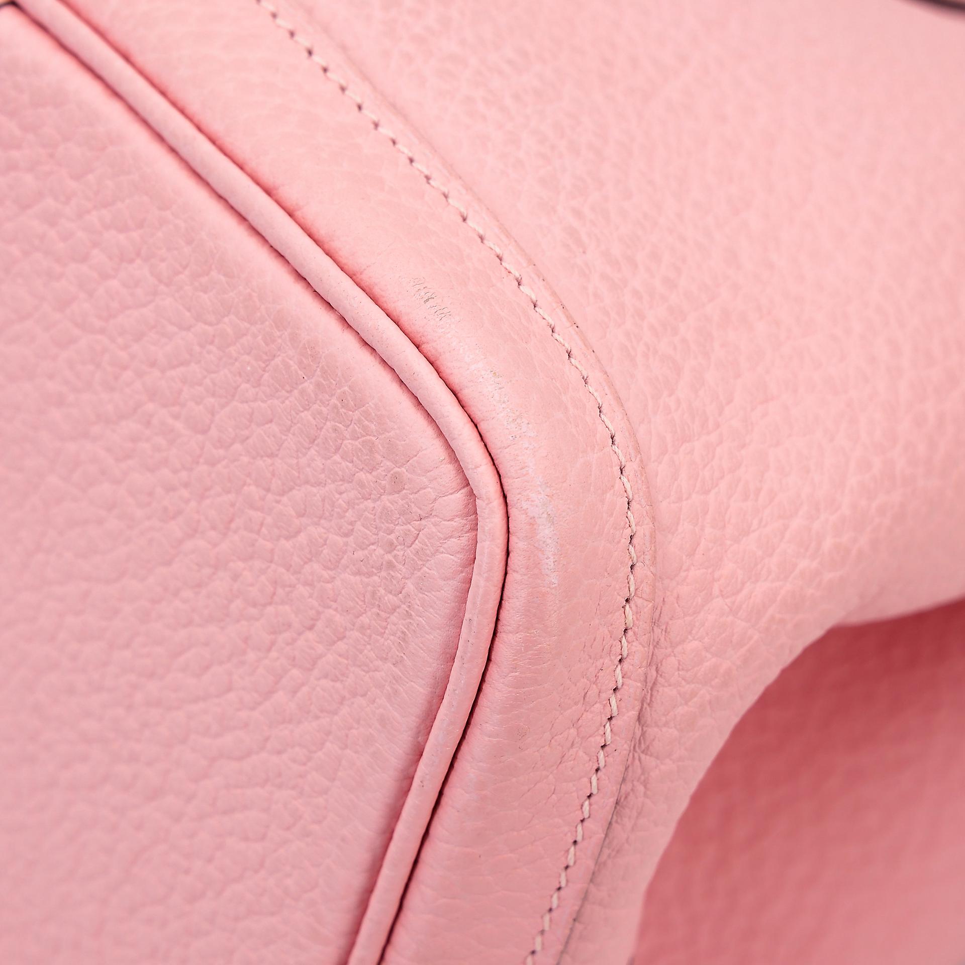 Very Good ( Rank A) HERMÈS Garden Party PM Rose Sakura (3Q) Country Palladium hardware T (2015) - 10