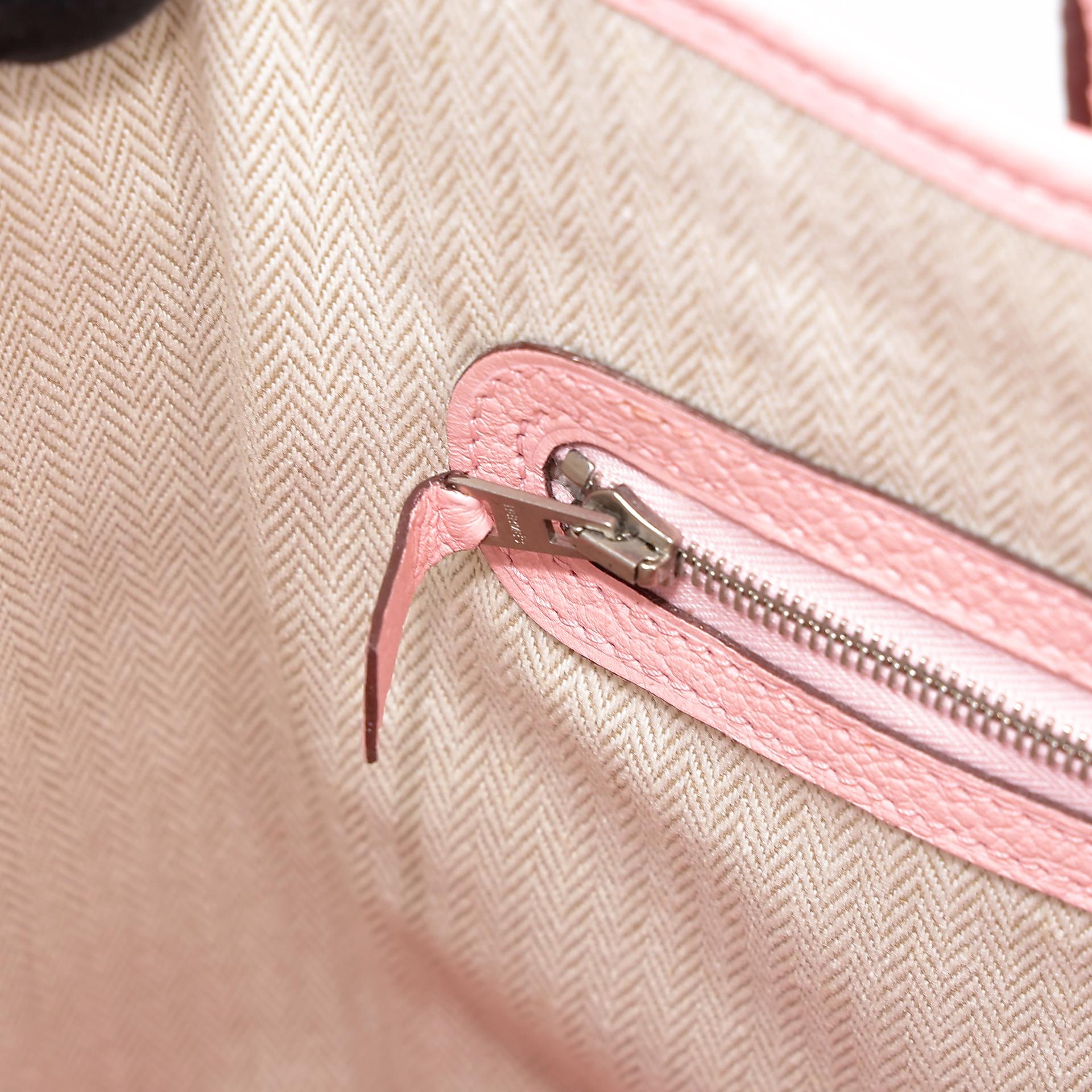 Very Good ( Rank A) HERMÈS Garden Party PM Rose Sakura (3Q) Country Palladium hardware T (2015) - 17