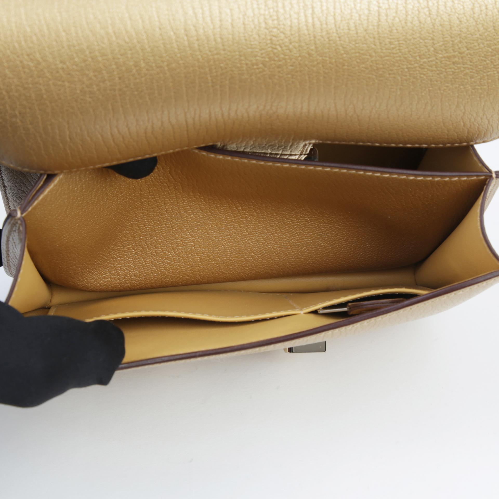 Brand New ( Rank N ) HERMÈS Constance Mini Dore (Y9) Chamkila Permabrass hardware W (2024) - 12