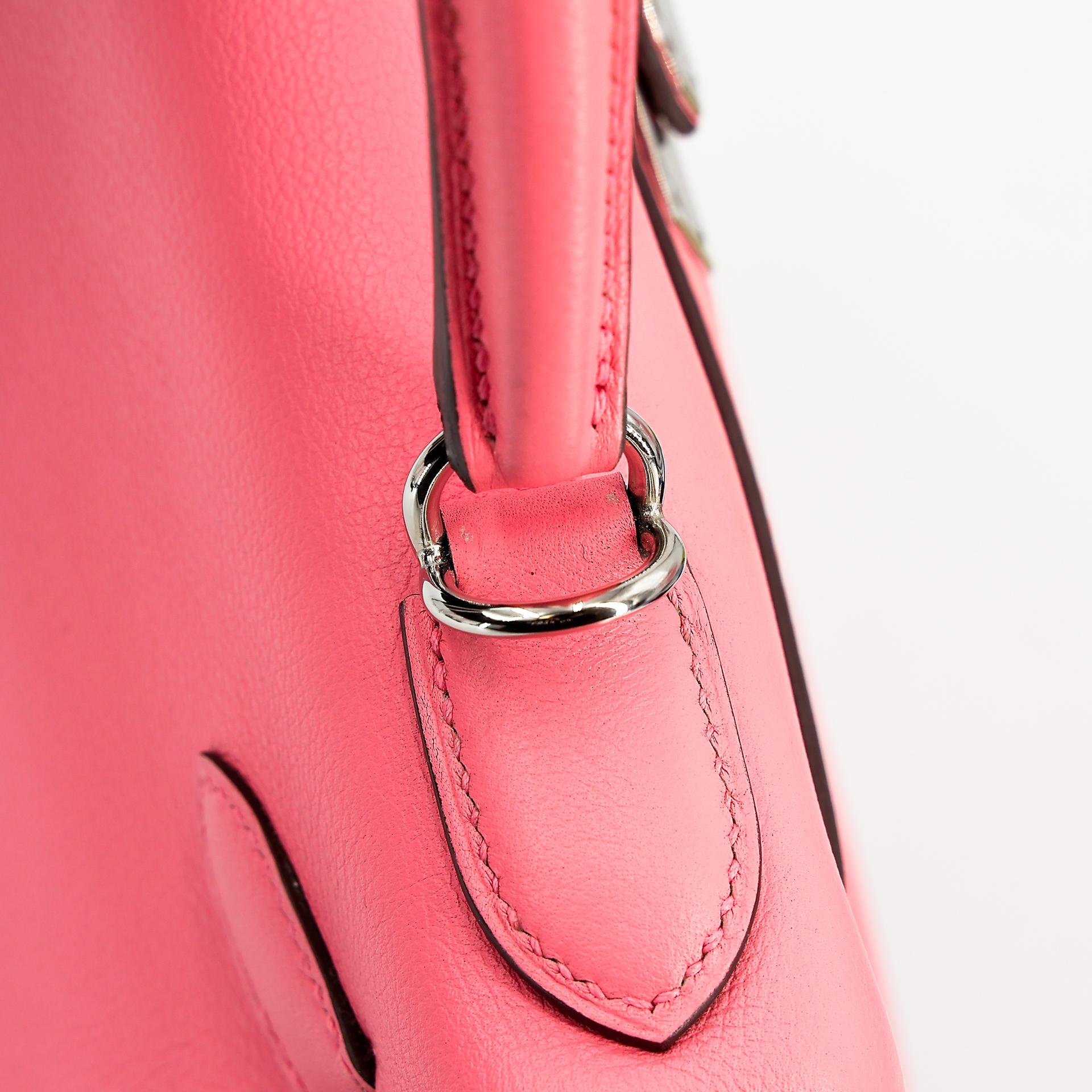Very Good ( Rank A) HERMÈS Kelly 28 Verso Rose d’Ete (K4) Terre Battue (R1) Evercolor Palladium hardware Y (2020) - 8