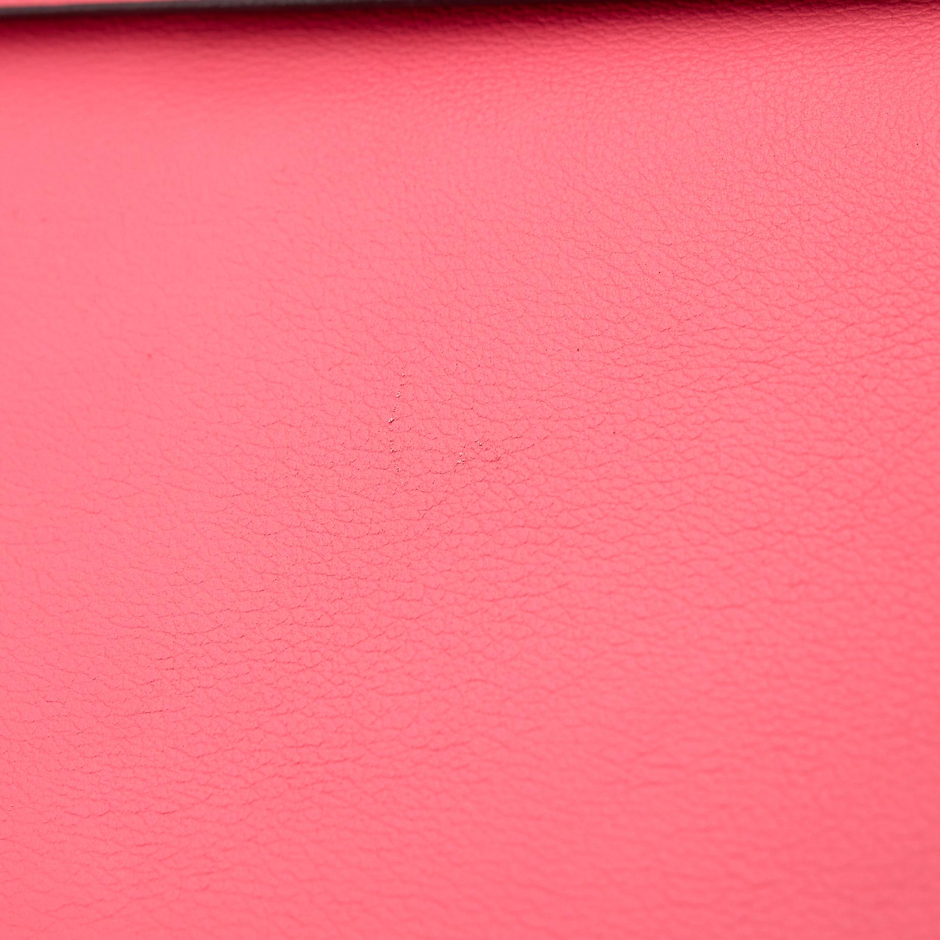 Very Good ( Rank A) HERMÈS Kelly 28 Verso Rose d’Ete (K4) Terre Battue (R1) Evercolor Palladium hardware Y (2020) - 19