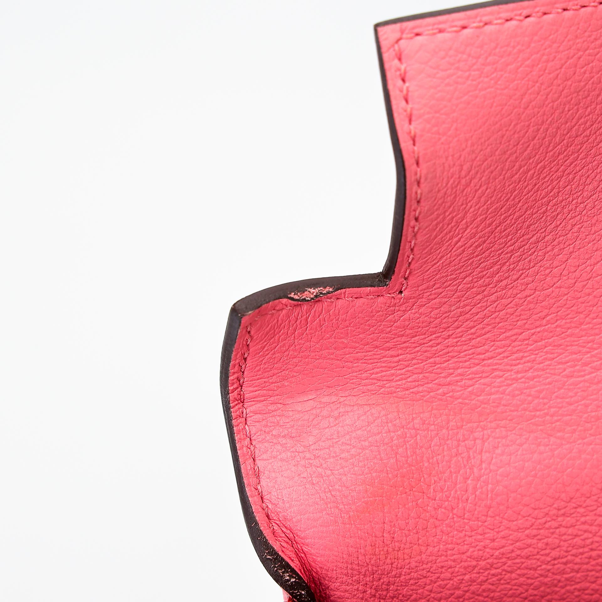 Very Good ( Rank A) HERMÈS Kelly 28 Verso Rose d’Ete (K4) Terre Battue (R1) Evercolor Palladium hardware Y (2020) - 29