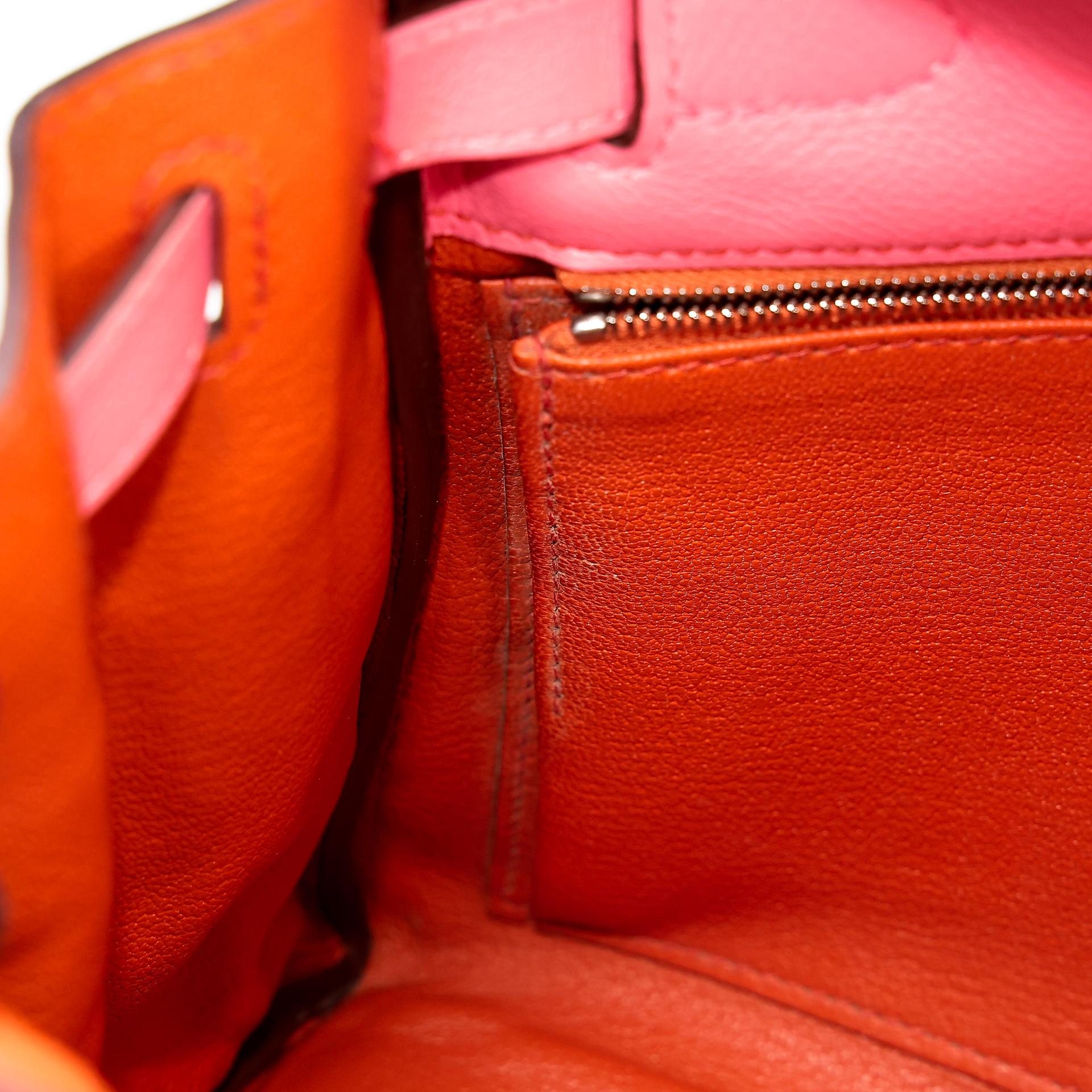 Very Good ( Rank A) HERMÈS Kelly 28 Verso Rose d’Ete (K4) Terre Battue (R1) Evercolor Palladium hardware Y (2020) - 40