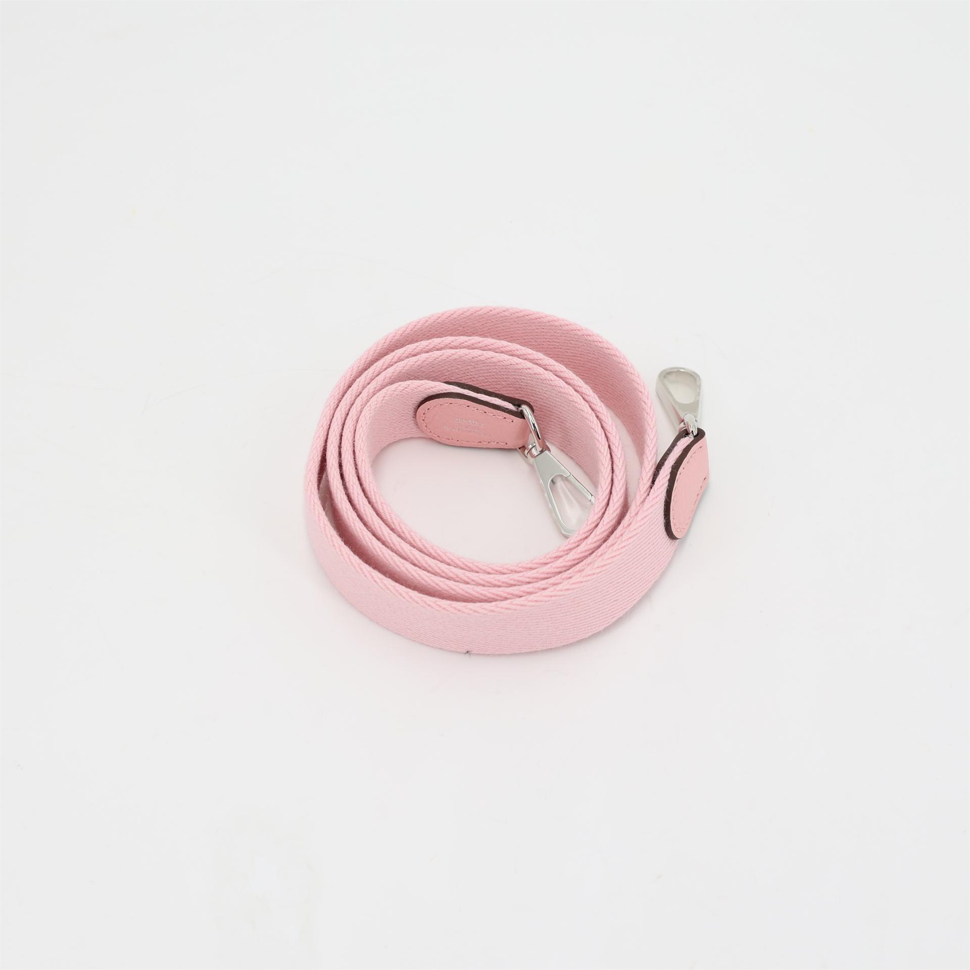 Brand New ( Rank N ) HERMÈS Mini Evelyne 16 Amazone 112cm Rose Sakura (3Q) Clemence Palladium hardware B (2023) - 12