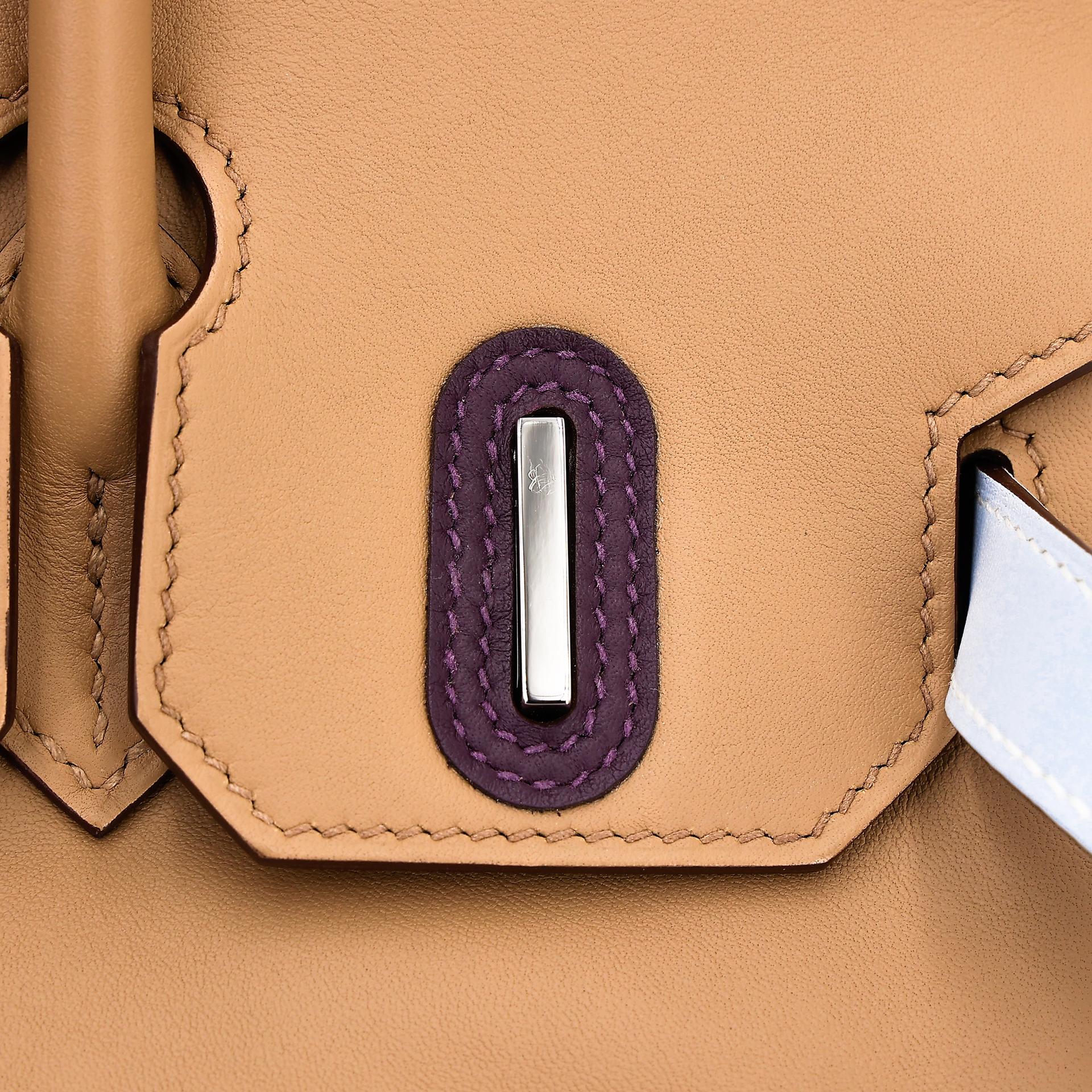 Unused ( Rank NS ) HERMÈS Limited Edition Birkin 30 Colormatic Chai (0M) Lime (9R) Bleu Brume (T0) Mauve Sylvestre (X9) Swift Palladium hardware U (2022) - 11