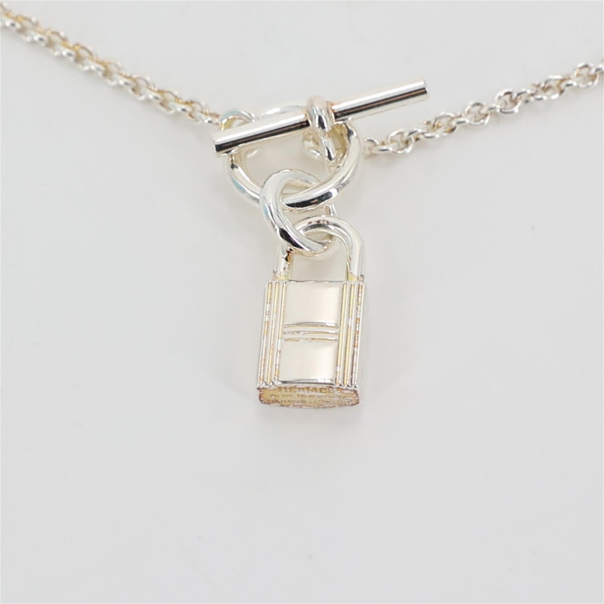 Excellent ( Rank SA ) HERMÈS Kelly Cadenas pendant Silver Silver 925 Palladium hardware - 6