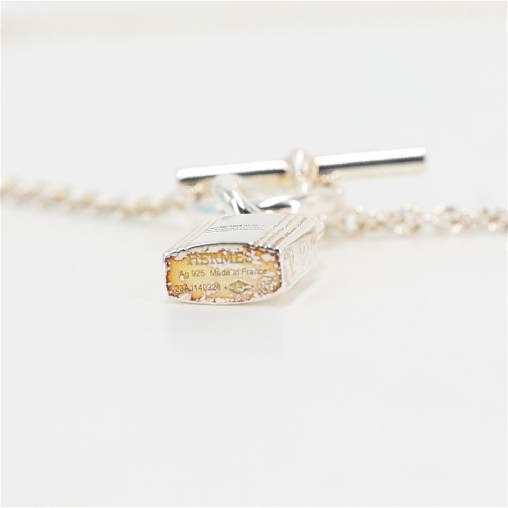 Excellent ( Rank SA ) HERMÈS Kelly Cadenas pendant Silver Silver 925 Palladium hardware - 7