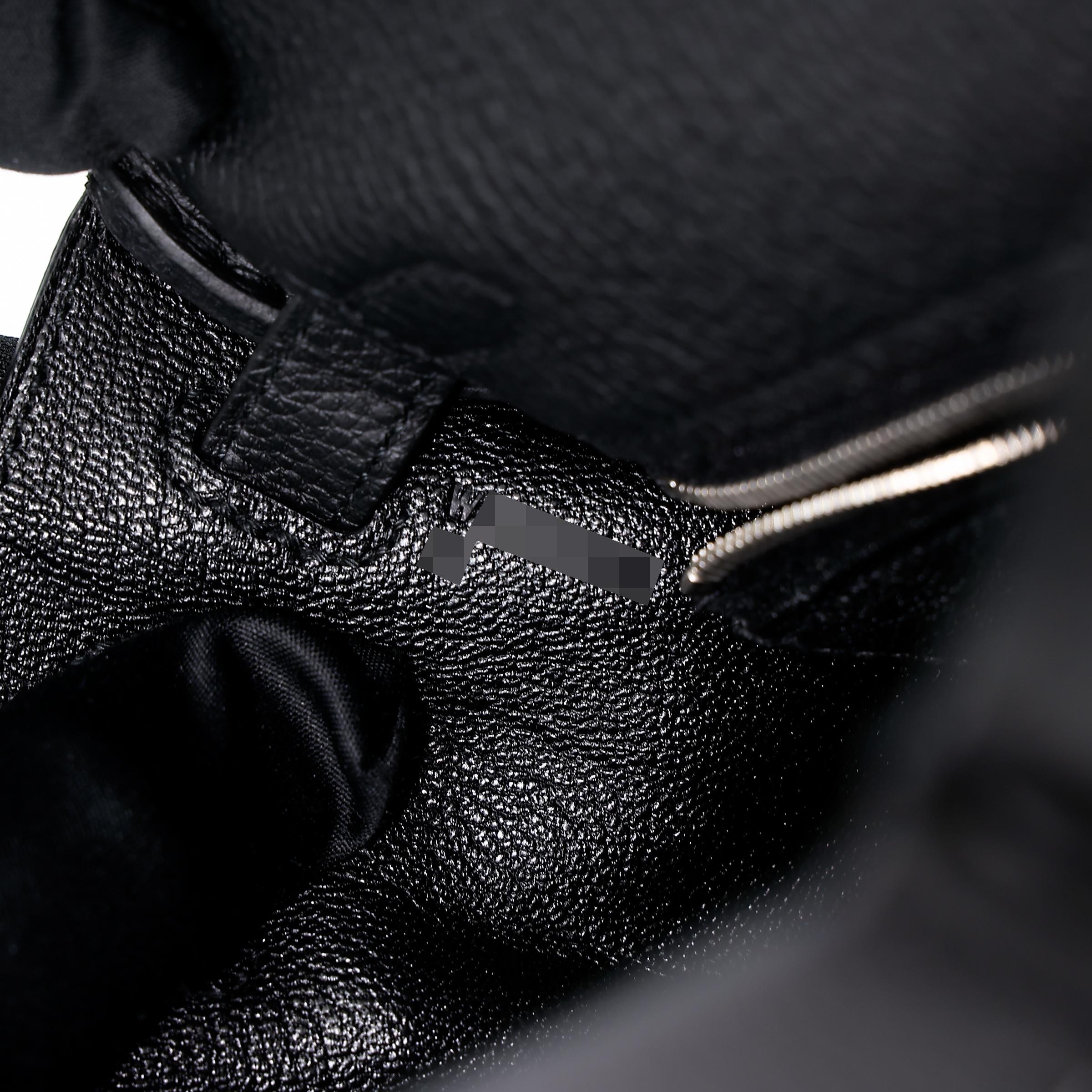 Brand New ( Rank N ) HERMÈS Kelly 25 Black (89) Togo Palladium hardware W (2024) - 13