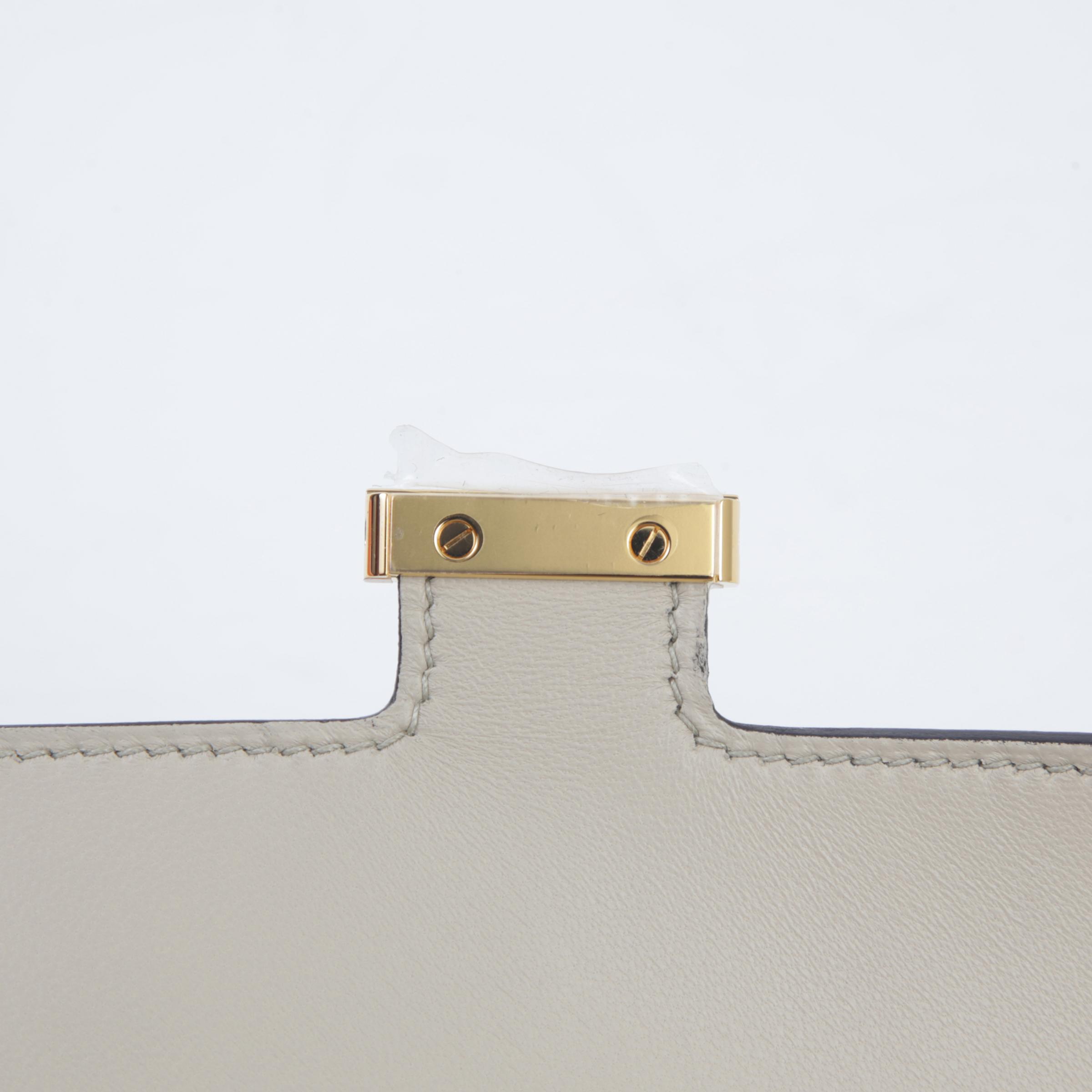 Unused ( Rank NS ) HERMÈS Constance To Go Ombre (1B) Lizard Gold hardware B (2023) - 8