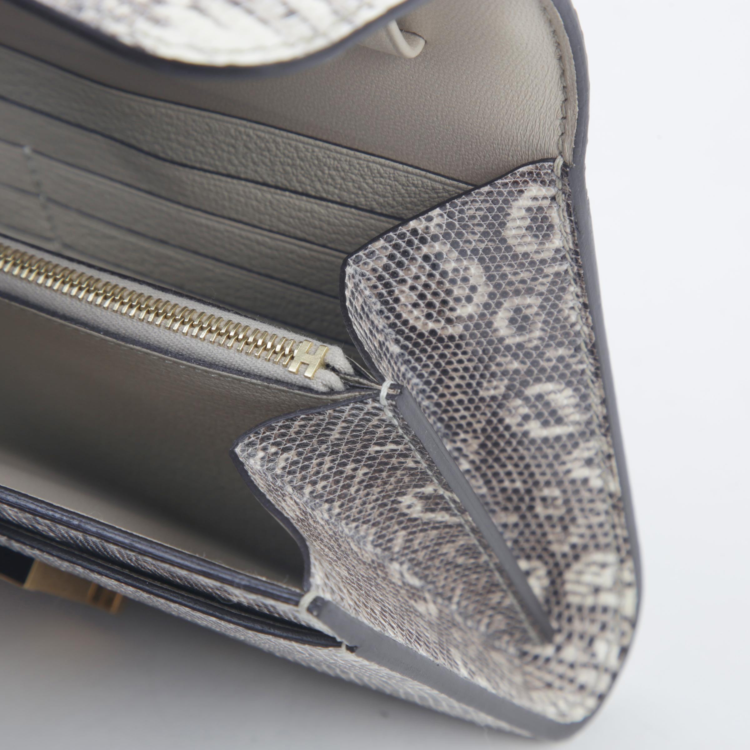 Unused ( Rank NS ) HERMÈS Constance To Go Ombre (1B) Lizard Gold hardware B (2023) - 13