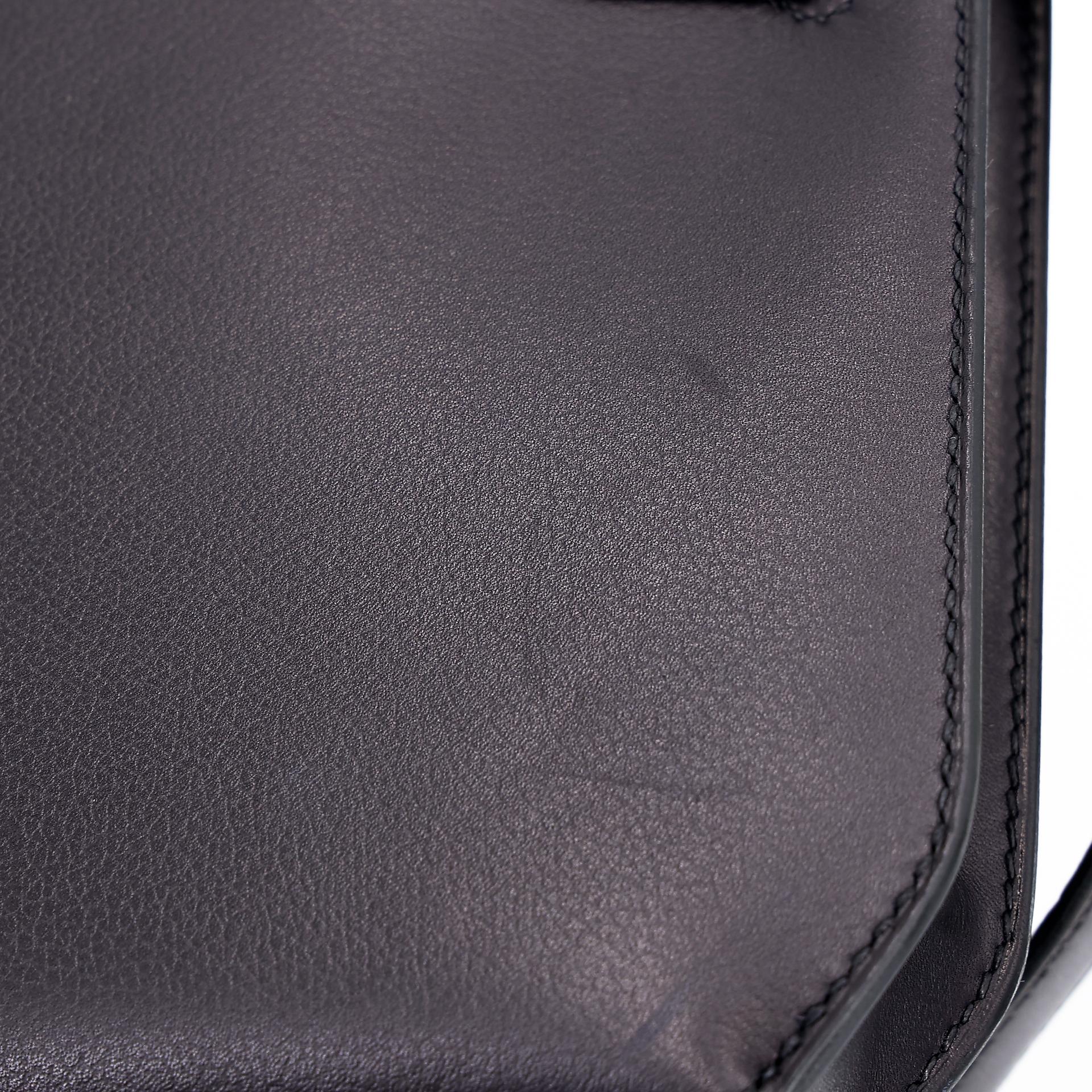 Excellent ( Rank SA ) HERMÈS Kelly depeches 25 Touch Bleu Nuit (2Z) Evergrain Matte Alligator Palladium hardware Z (2021) - 11