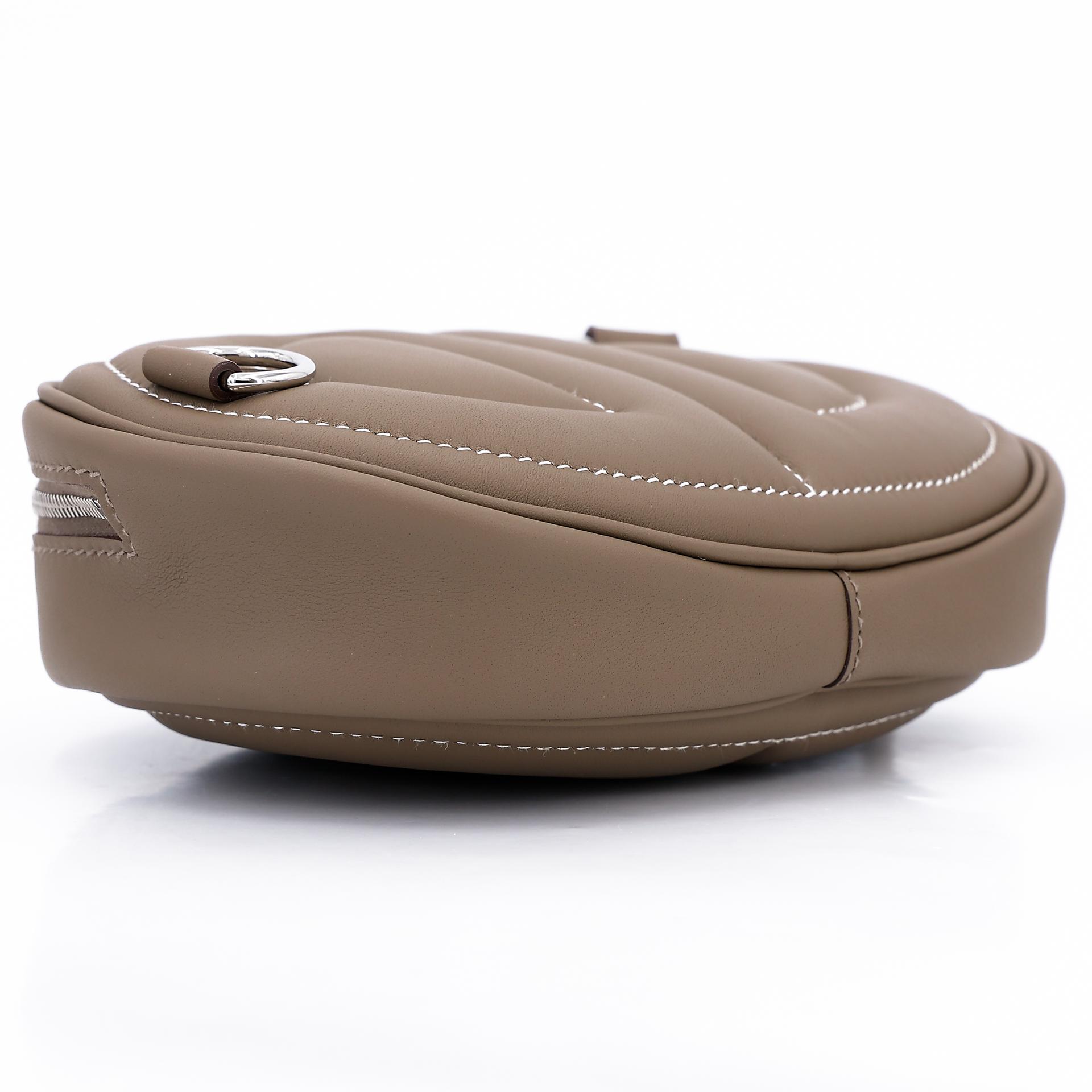 Unused ( Rank NS ) HERMÈS In-The-Loop belt bag Etoupe (18) Swift Palladium hardware W (2024) - 6