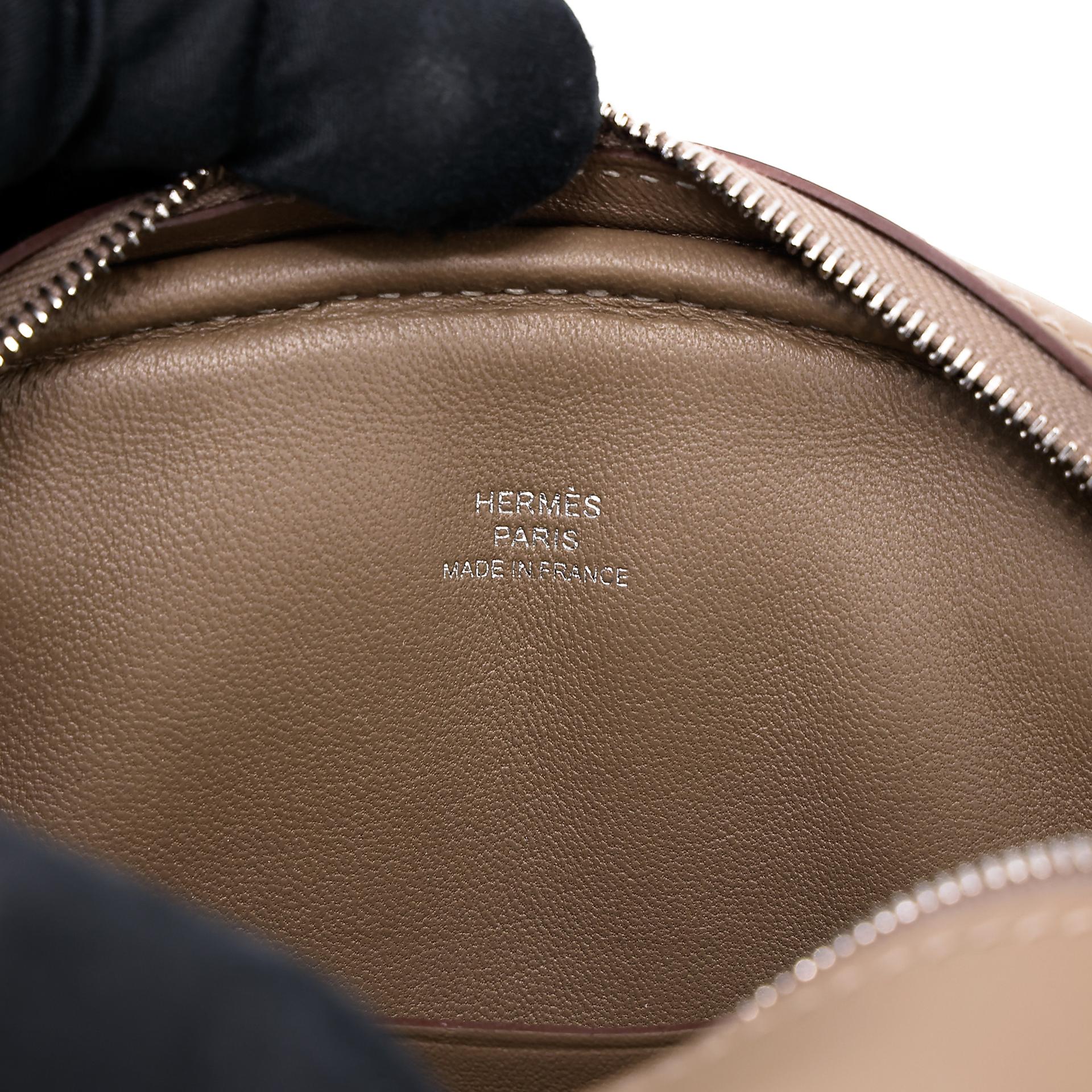 Unused ( Rank NS ) HERMÈS In-The-Loop belt bag Etoupe (18) Swift Palladium hardware W (2024) - 13
