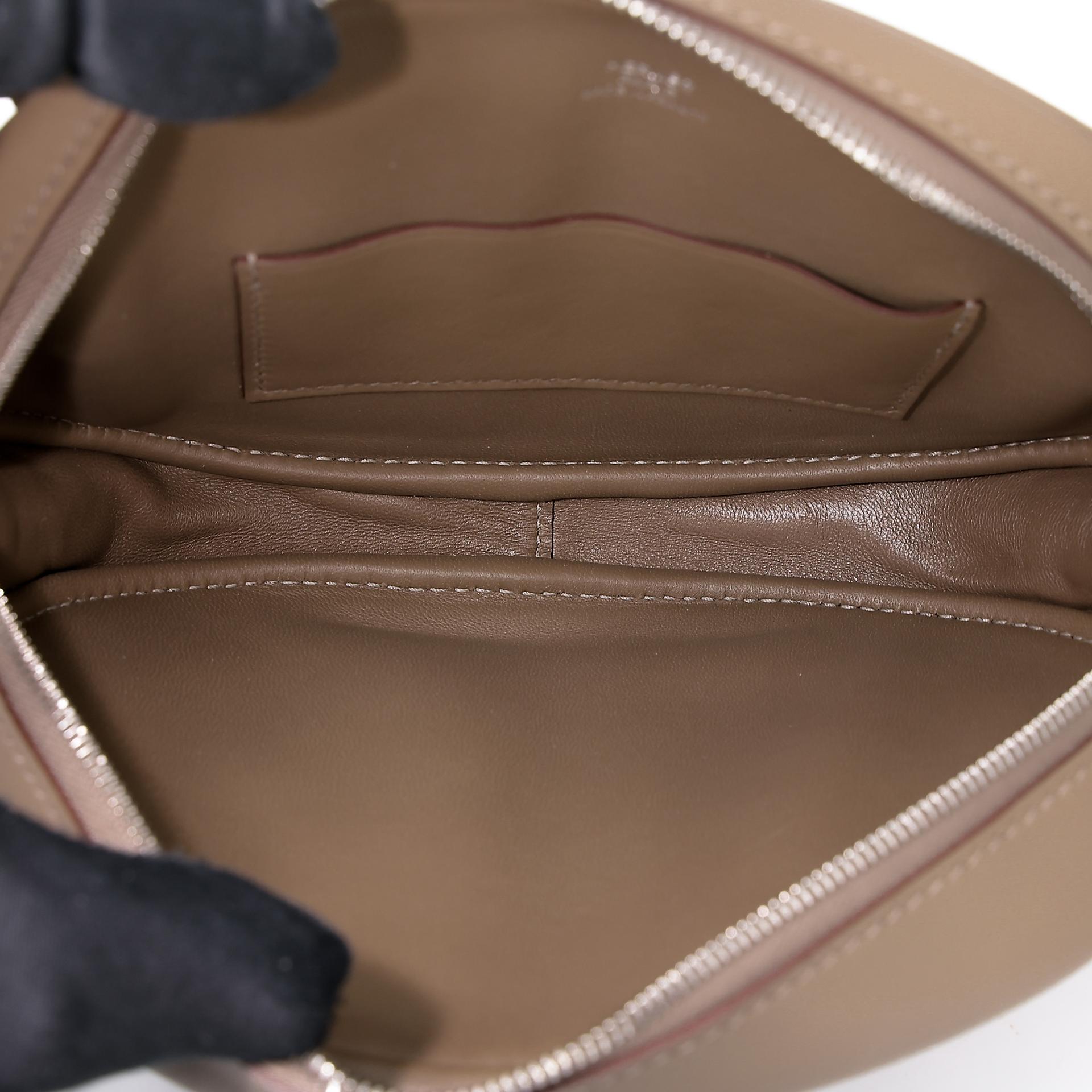 Unused ( Rank NS ) HERMÈS In-The-Loop belt bag Etoupe (18) Swift Palladium hardware W (2024) - 15