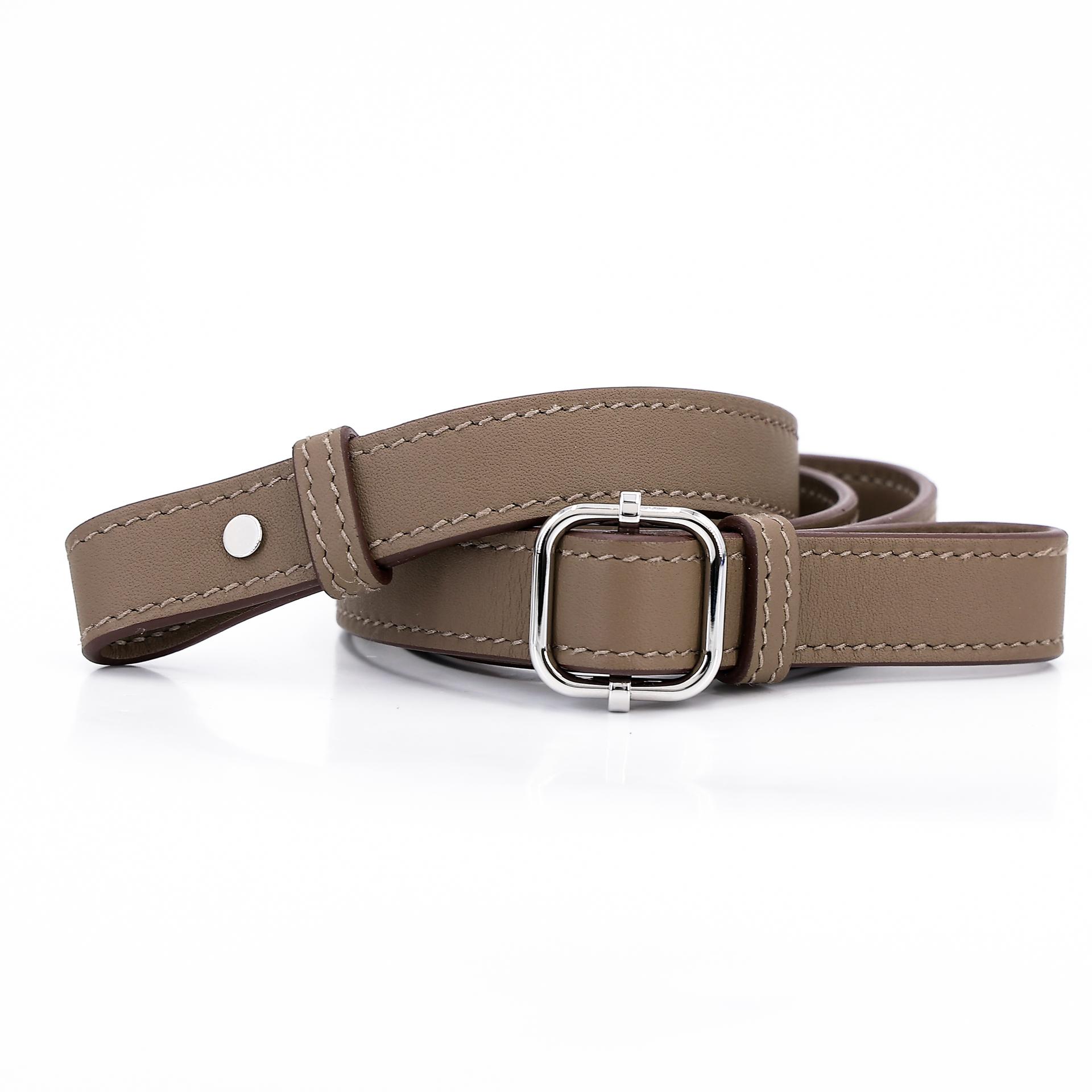 Unused ( Rank NS ) HERMÈS In-The-Loop belt bag Etoupe (18) Swift Palladium hardware W (2024) - 16