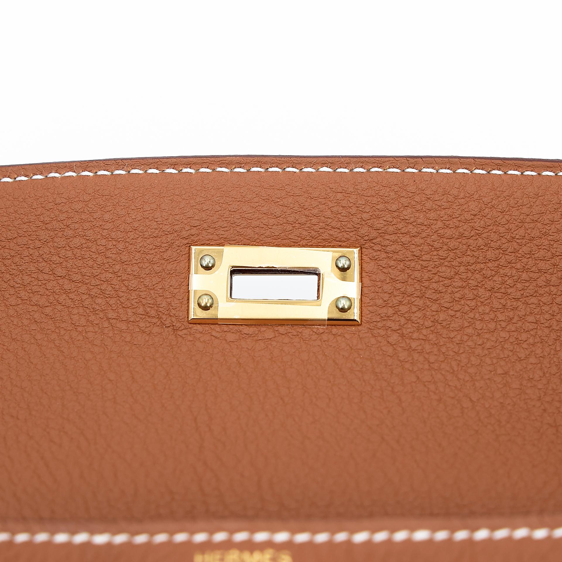 Brand New ( Rank N ) HERMÈS Kelly 25 Gold (37) Togo Gold hardware W (2024) - 10