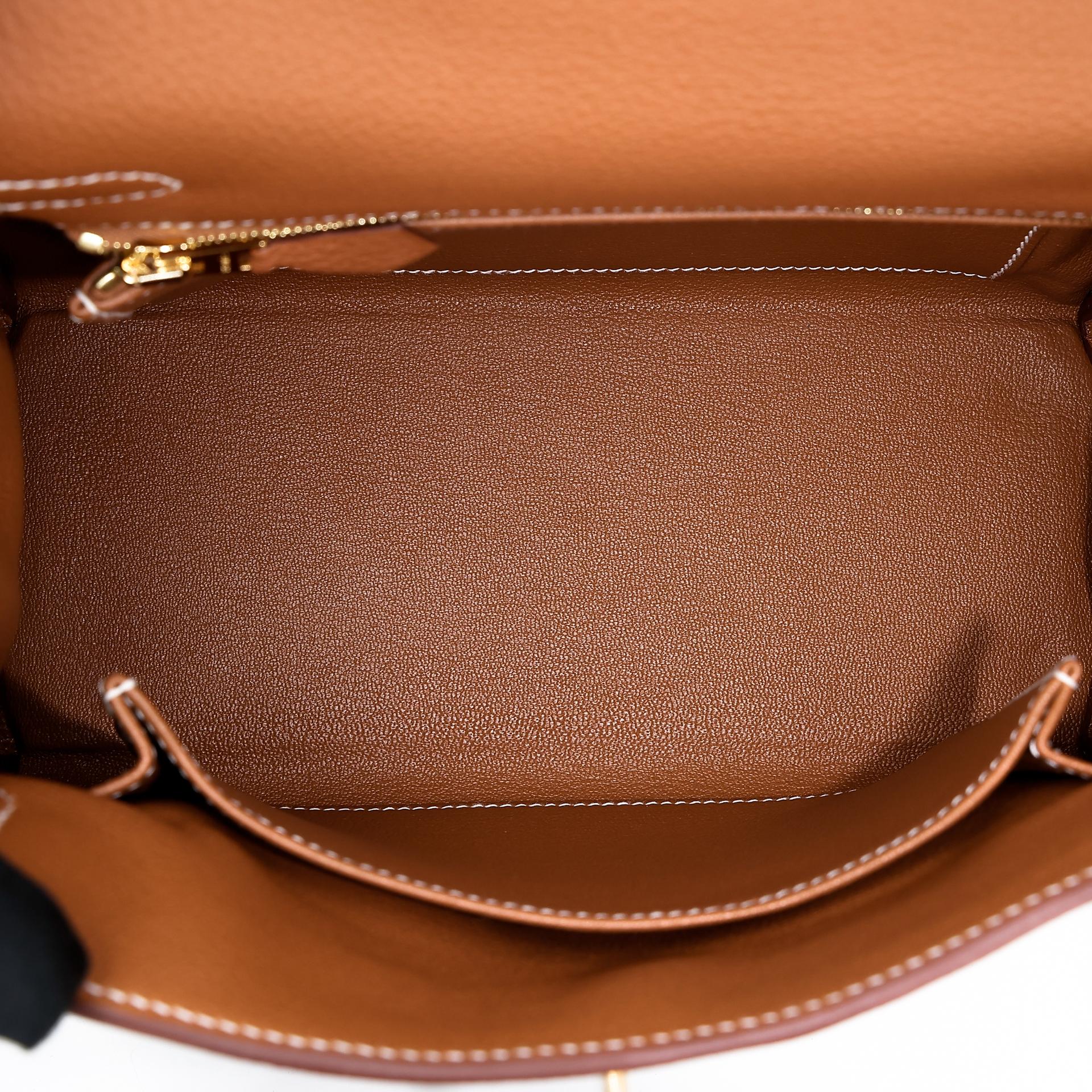 Brand New ( Rank N ) HERMÈS Kelly 25 Gold (37) Togo Gold hardware W (2024) - 16