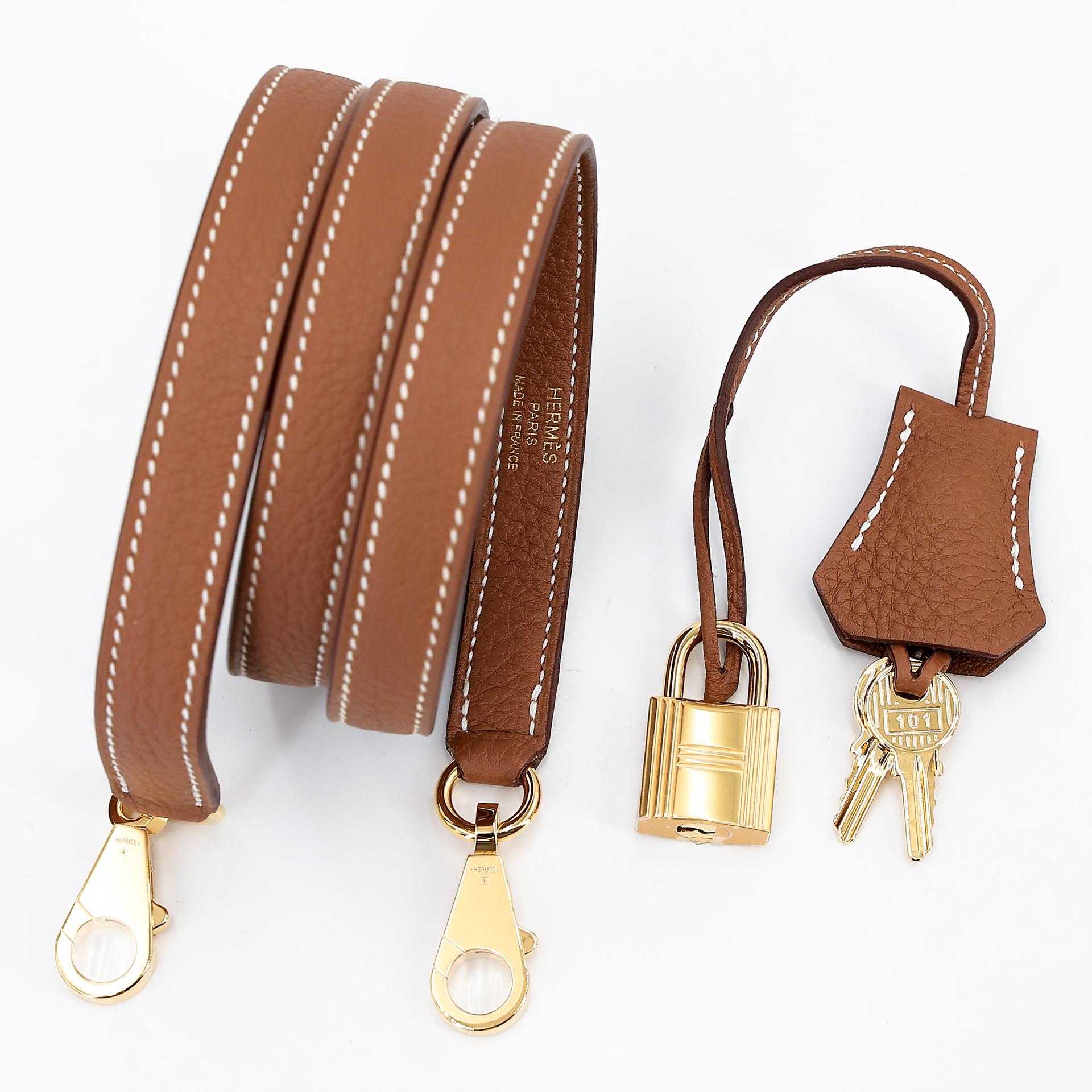 Brand New ( Rank N ) HERMÈS Kelly 25 Gold (37) Togo Gold hardware W (2024) - 17