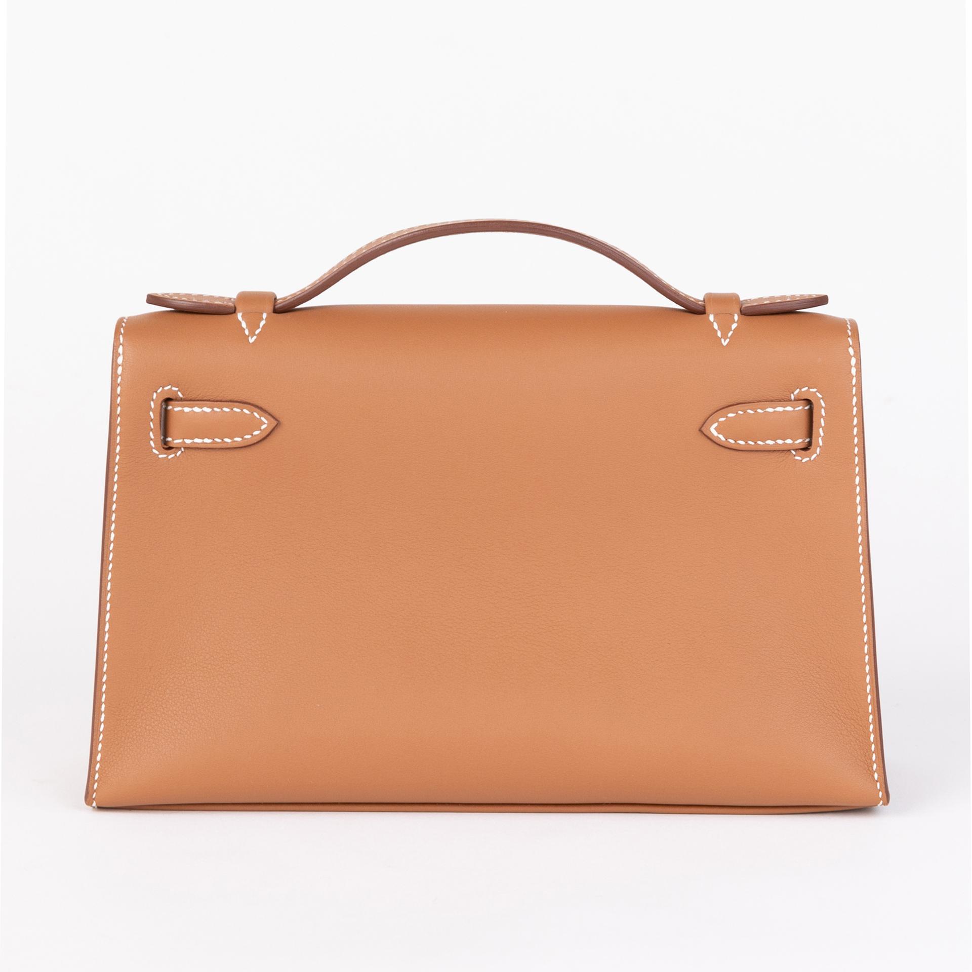 Unused ( Rank NS ) HERMÈS Kelly Pochette Gold (37) Swift Gold hardware B (2023) - 2