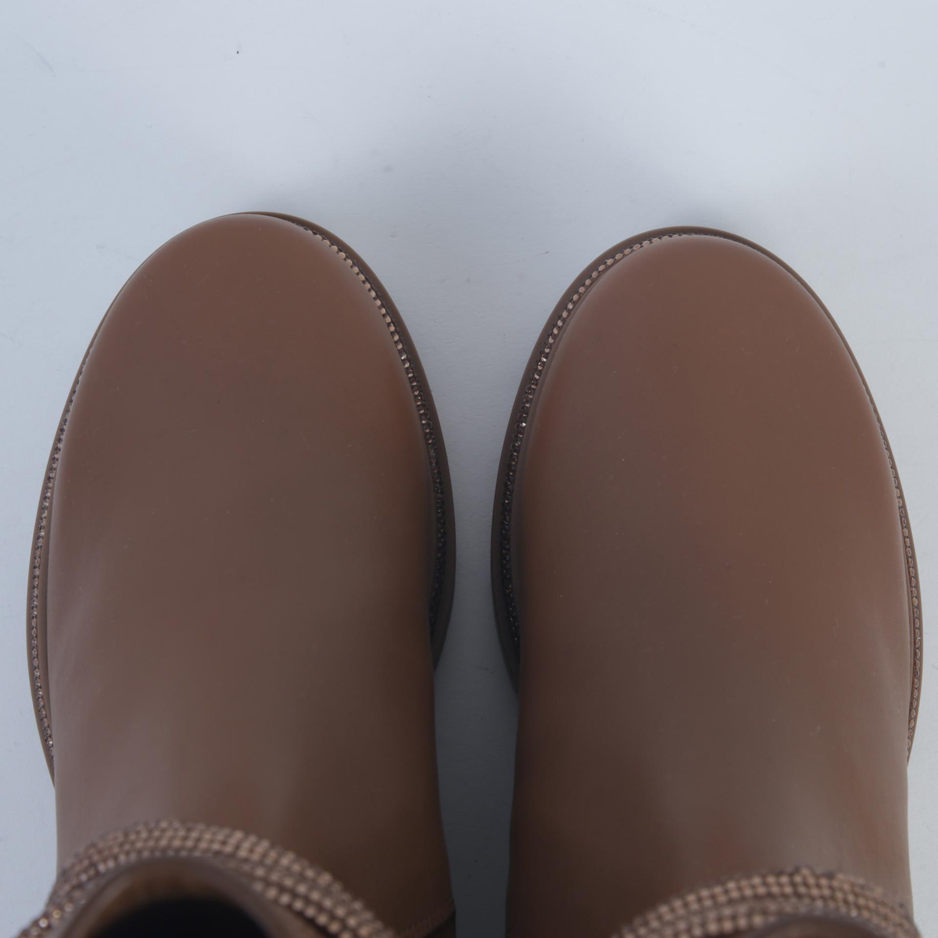 Unused ( Rank NS )Rene Caovilla 'Cleo' Ankle Boots Brown - 8