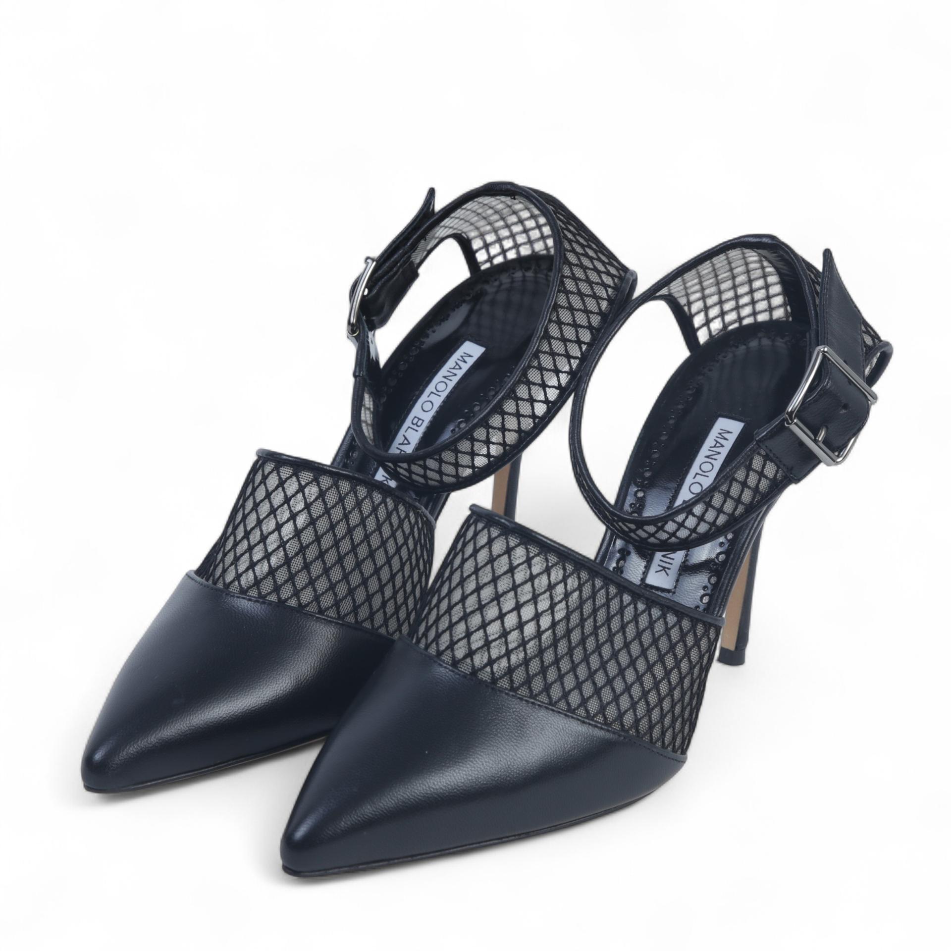 Manolo Blahnik Jatelah Nappa Pumps Black