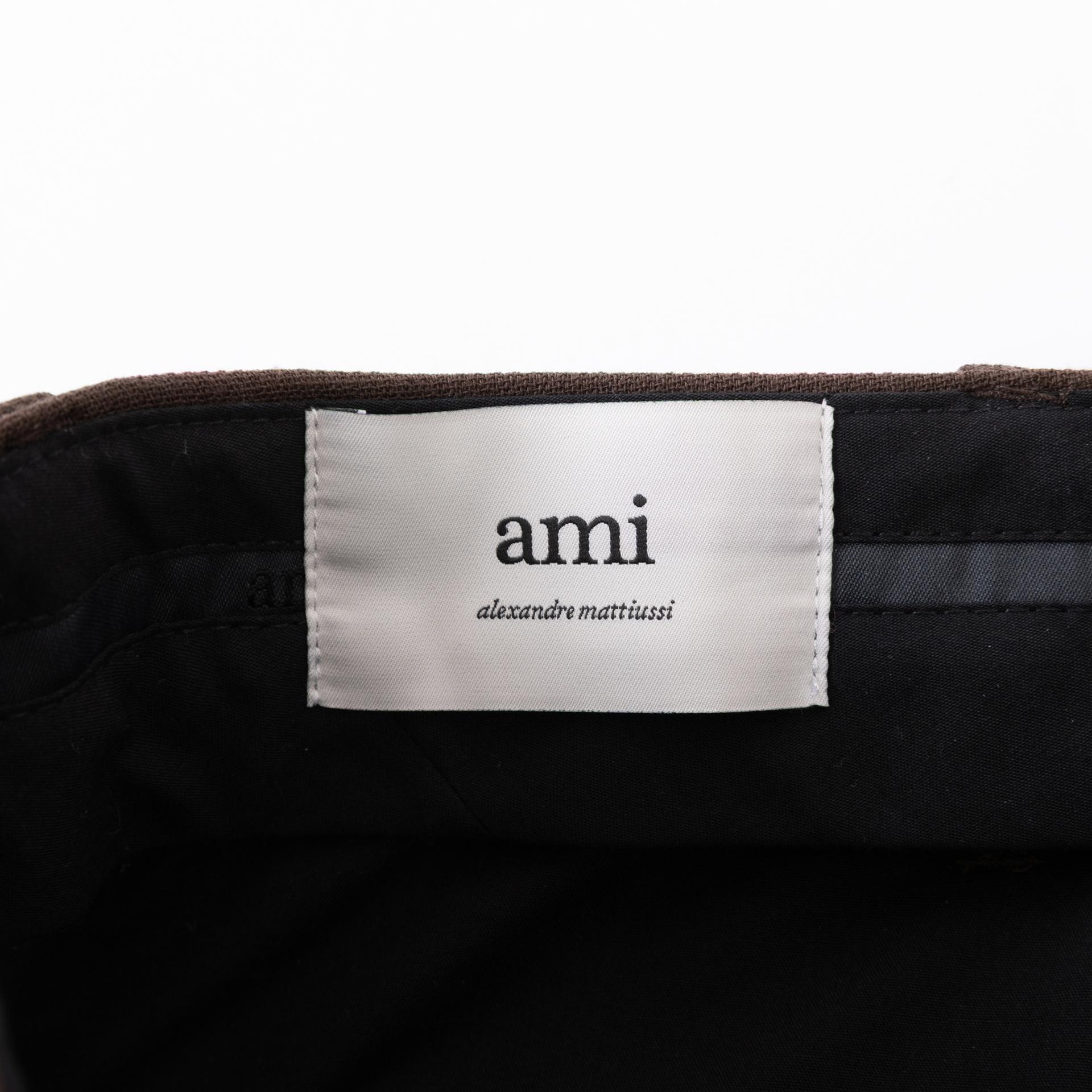 Unused ( Rank NS )AMI PARIS Flap Pocket Bermuda Shorts Brown - 3