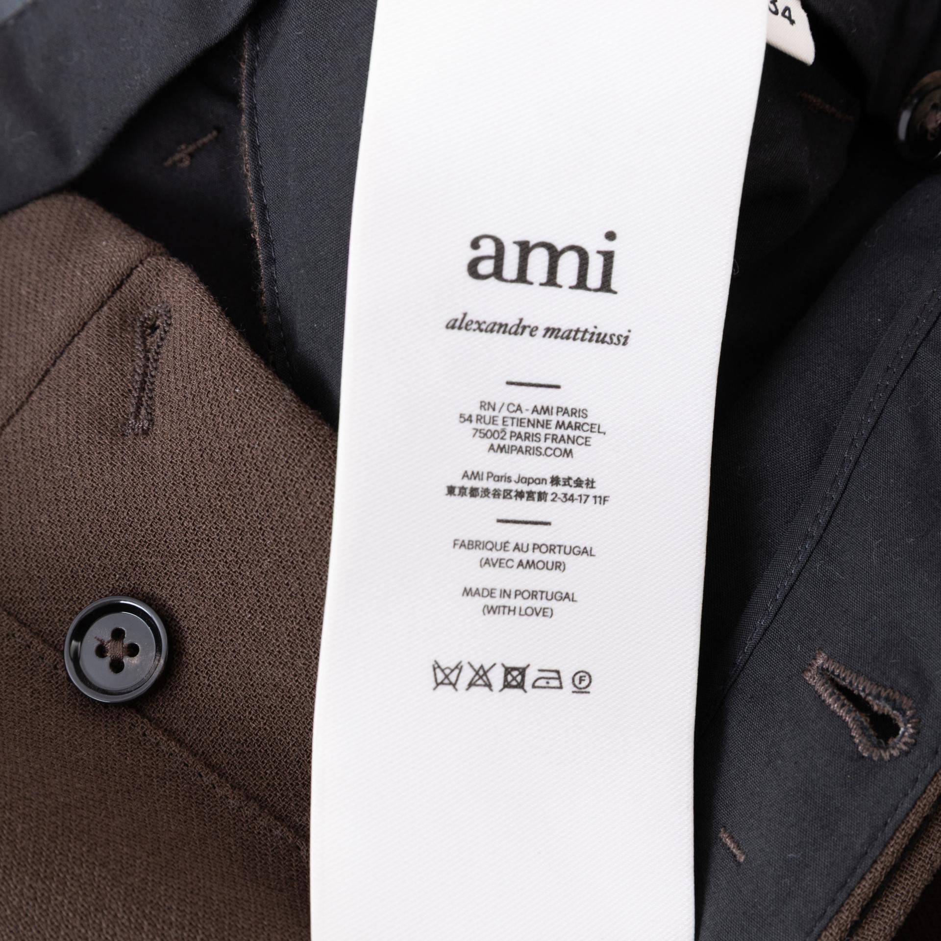 Unused ( Rank NS )AMI PARIS Flap Pocket Bermuda Shorts Brown - 6