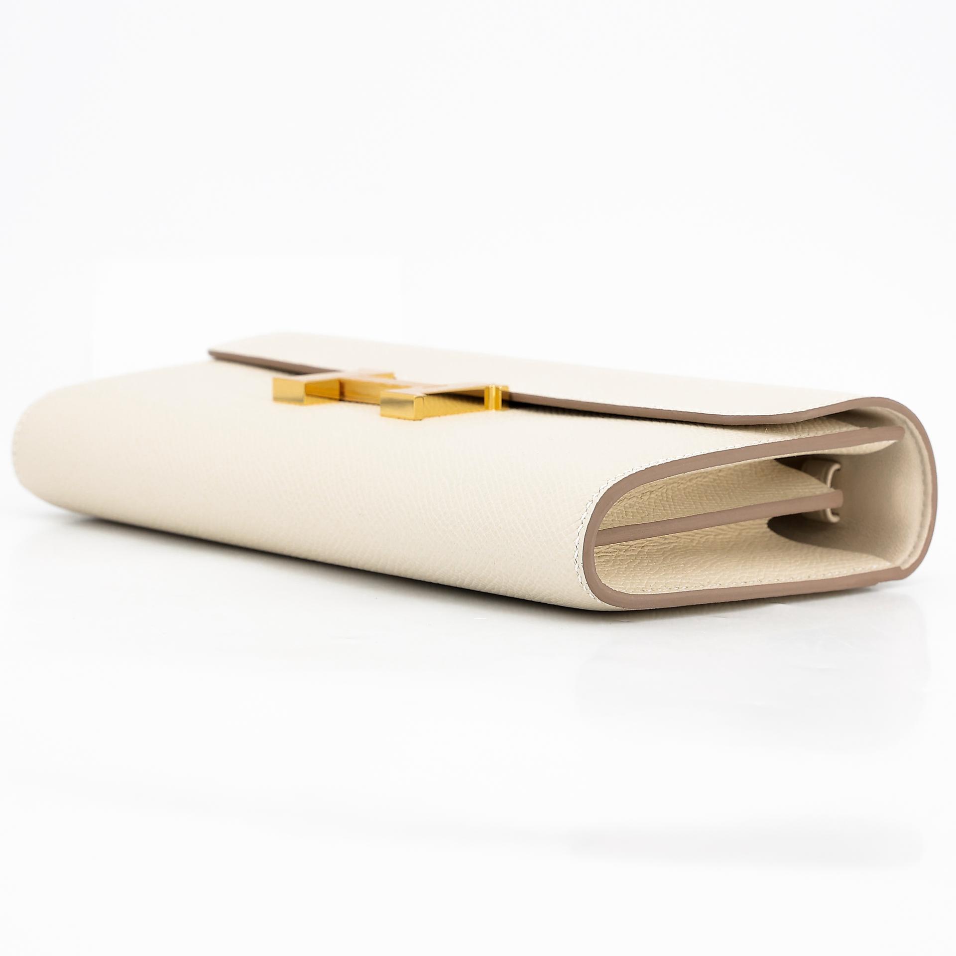 Brand New ( Rank N ) HERMÈS Constance To Go Craie (10) Epsom Gold hardware W (2024) - 3
